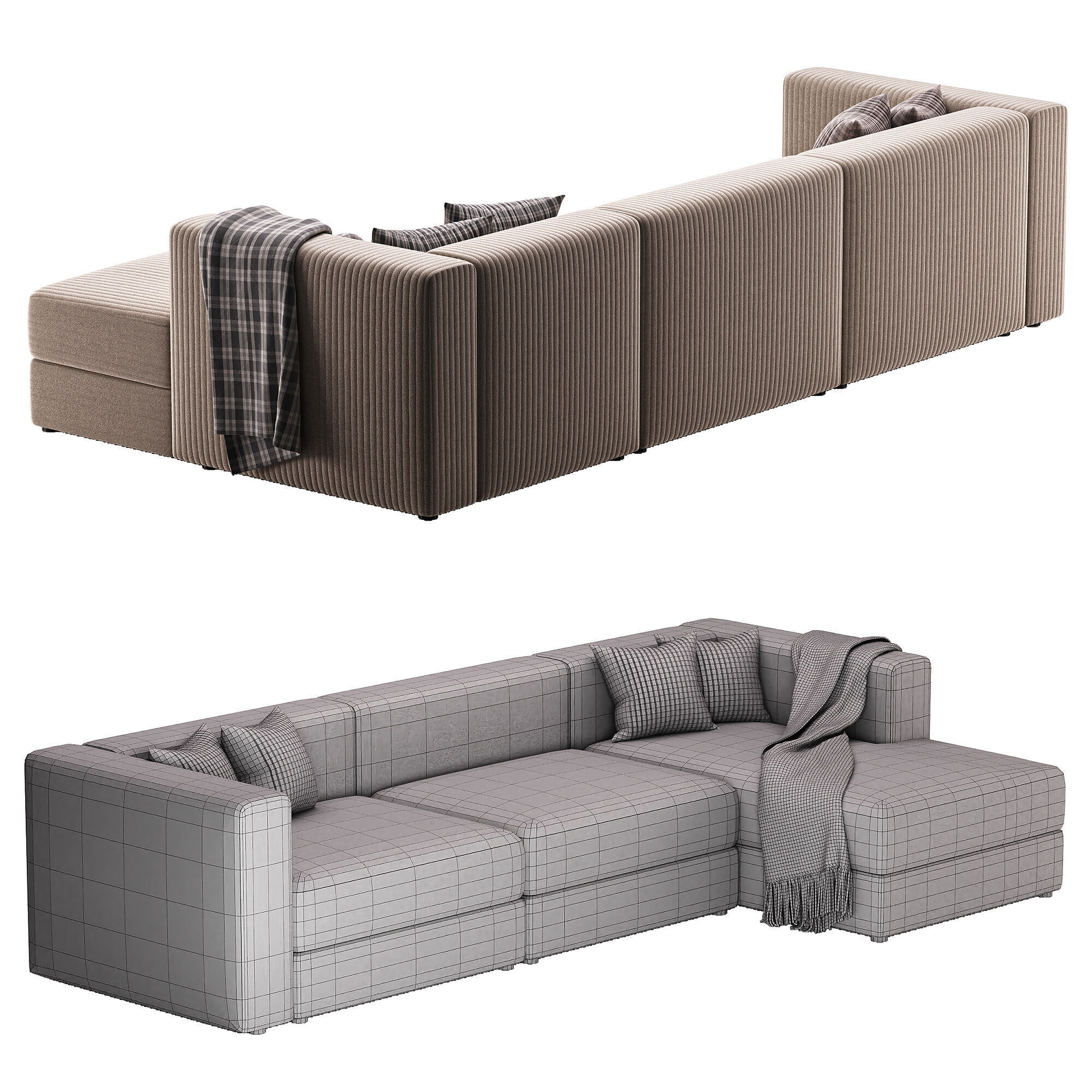 JATTEBO mod right sofa 3D model_4