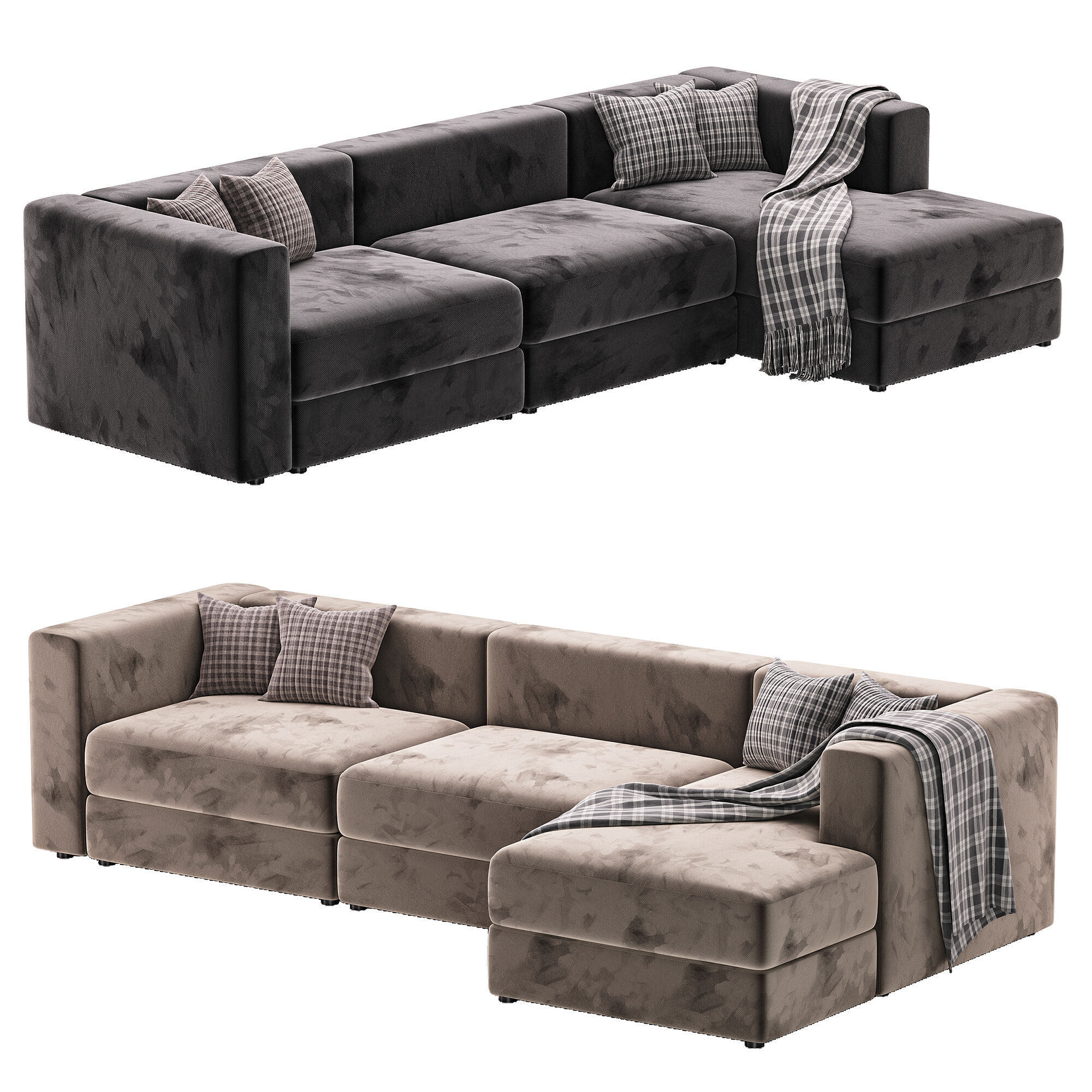 JATTEBO mod right sofa 3D model_2