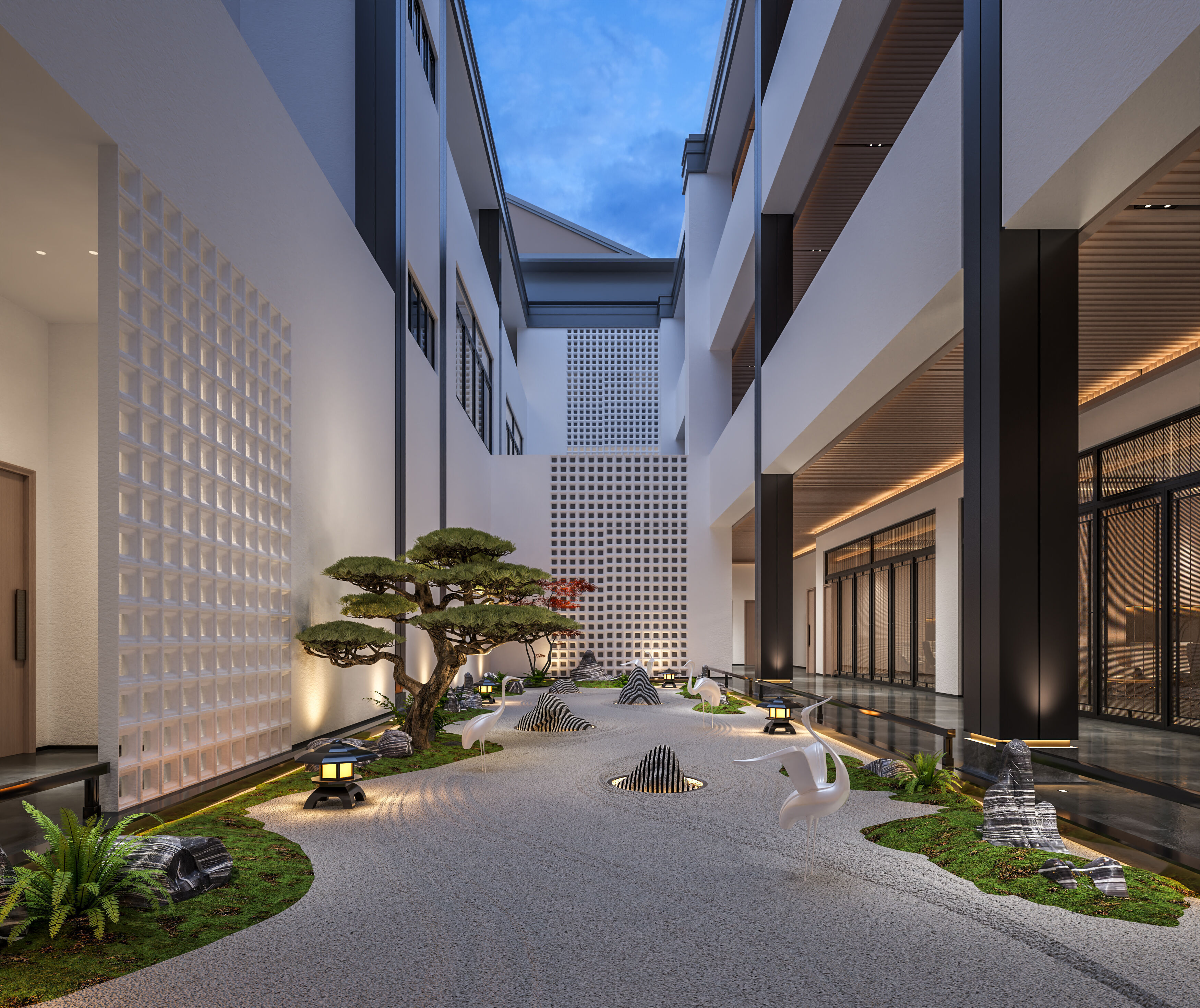 courtyard 3D model_1