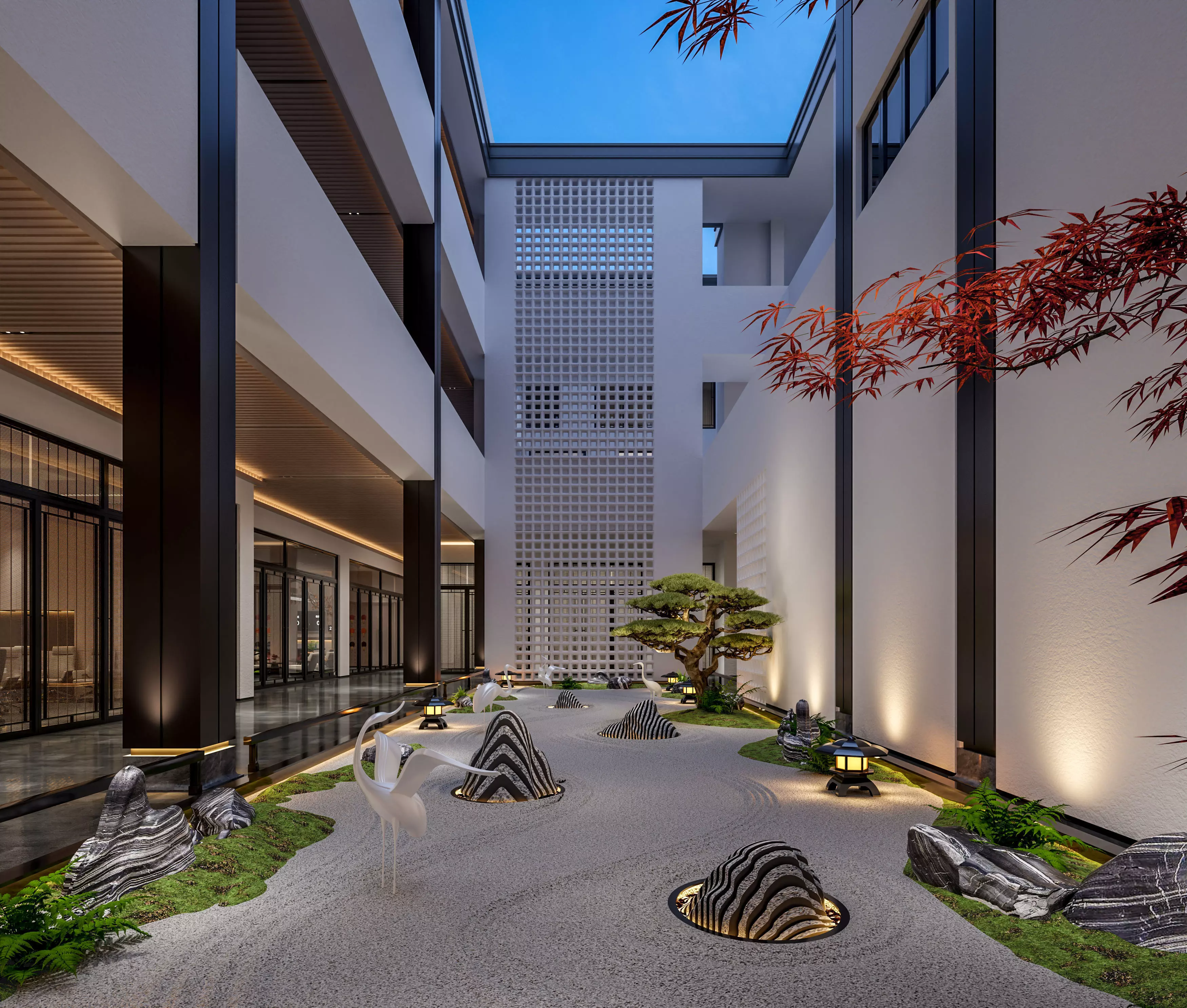 courtyard 3D model_0