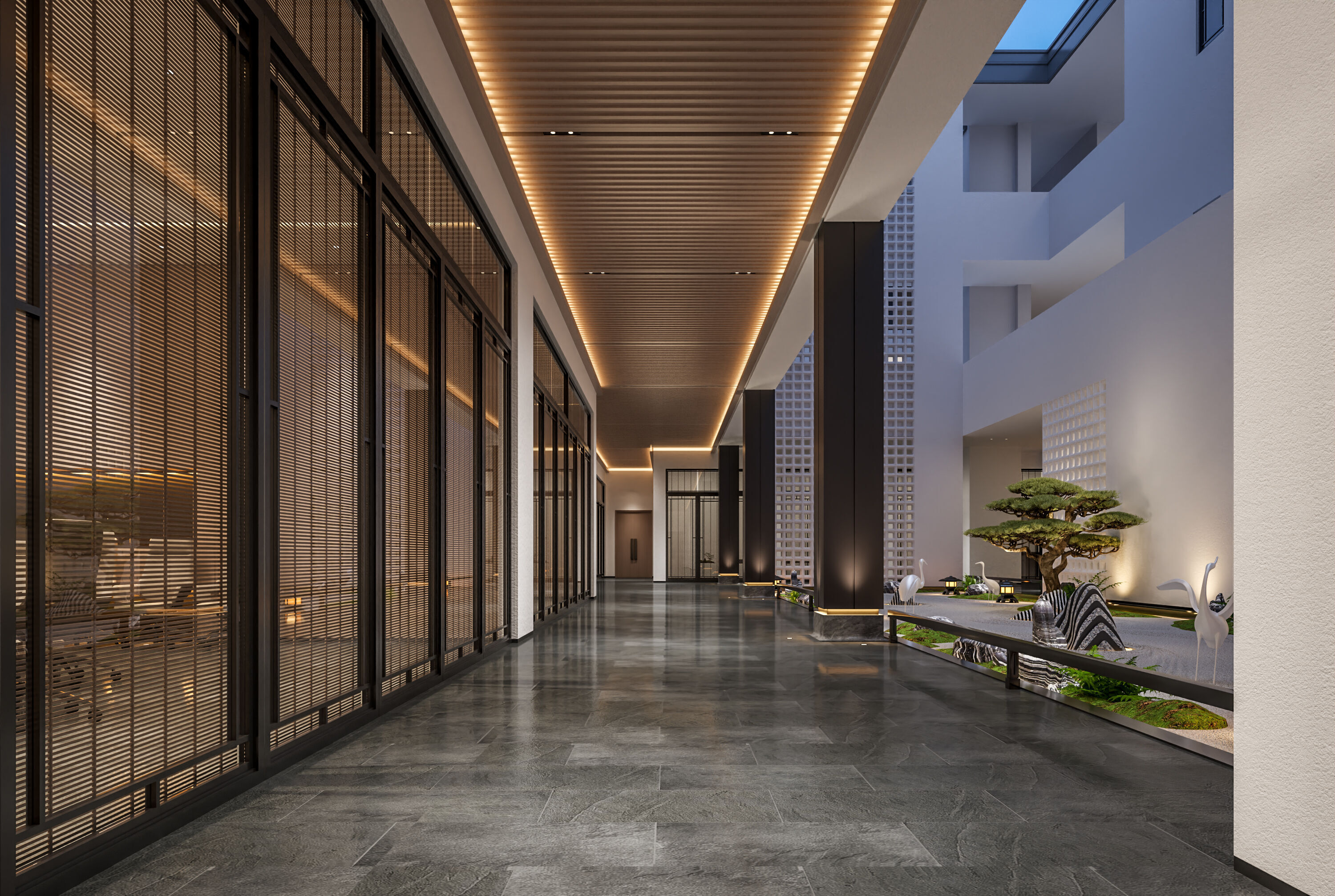 courtyard 3D model_2