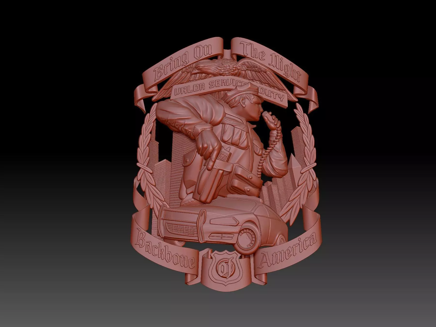 policeman 3D print model