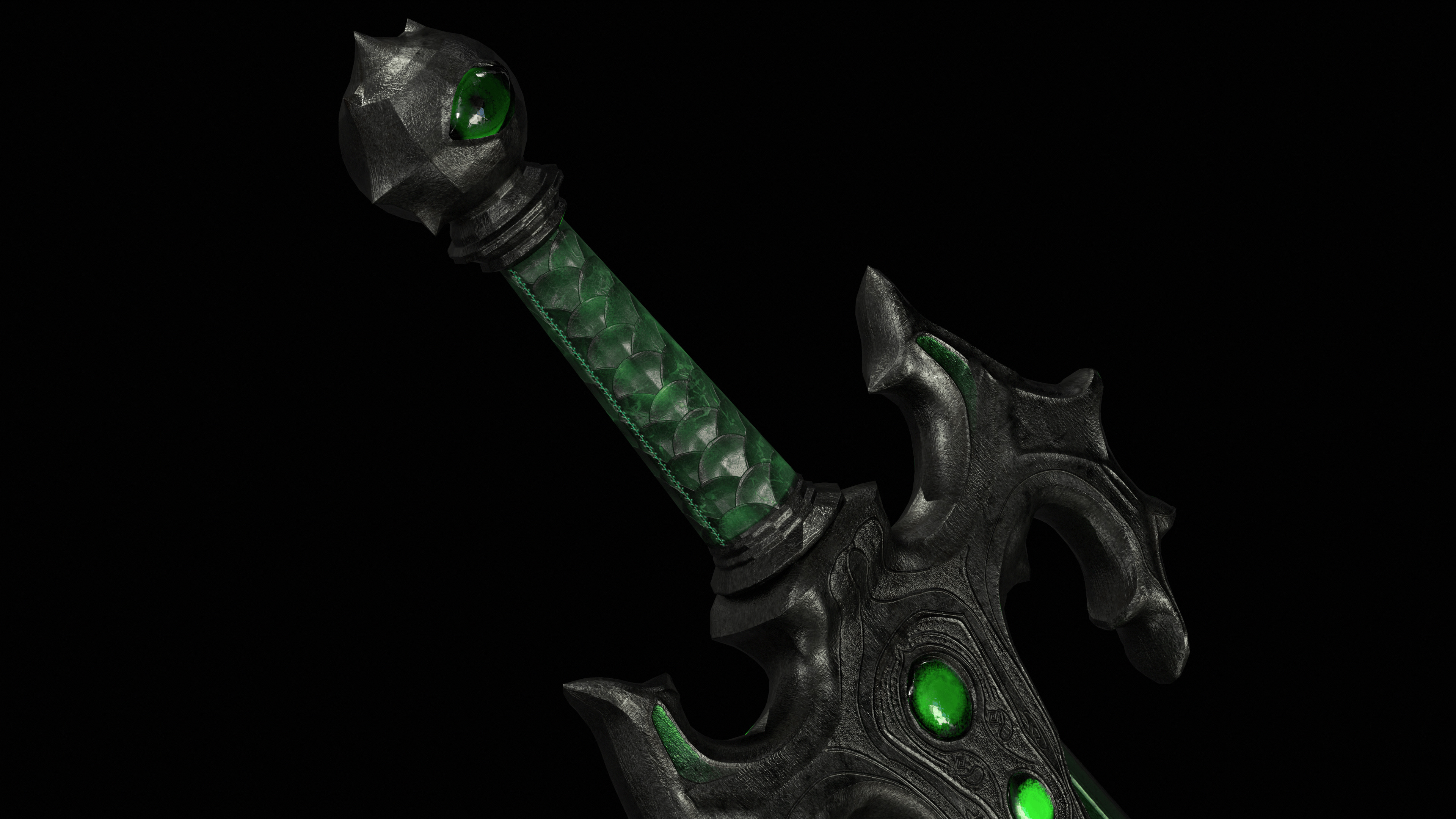 Envy Sword Low-poly 3D model_27