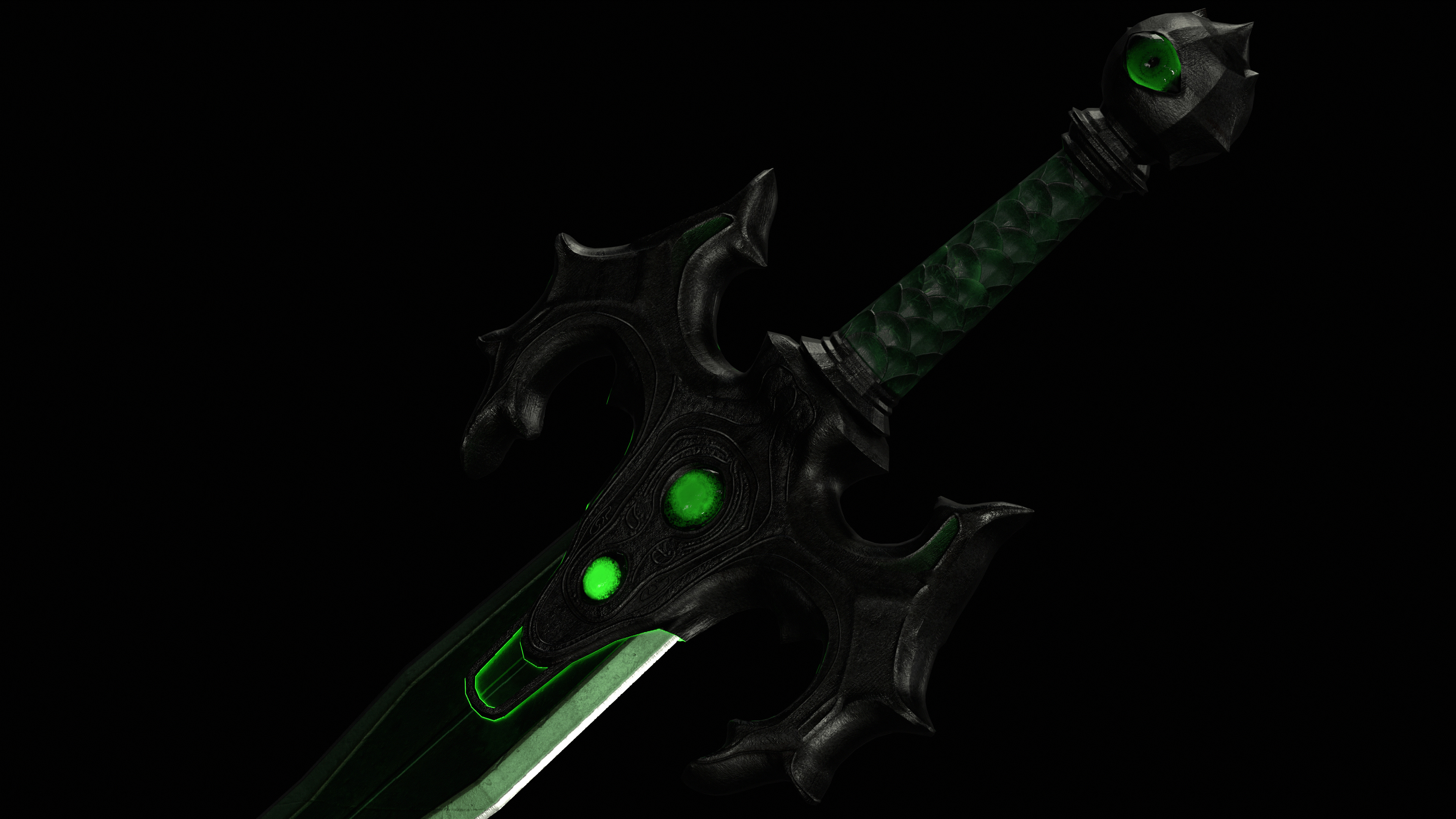 Envy Sword Low-poly 3D model_26