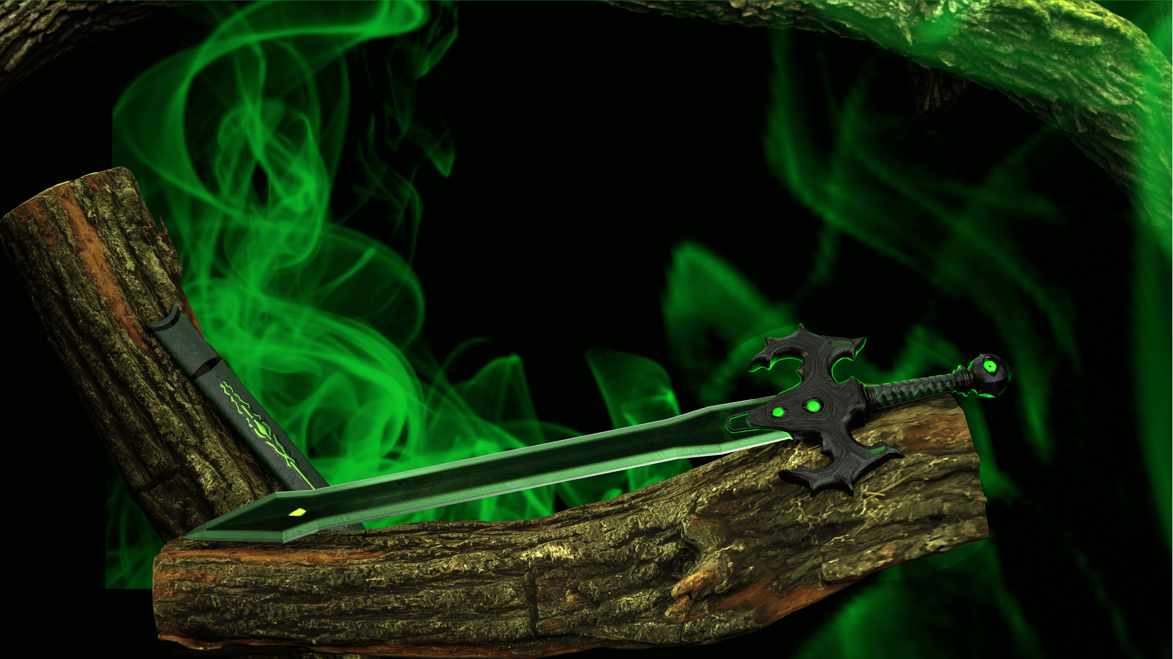 Envy Sword Low-poly 3D model_2