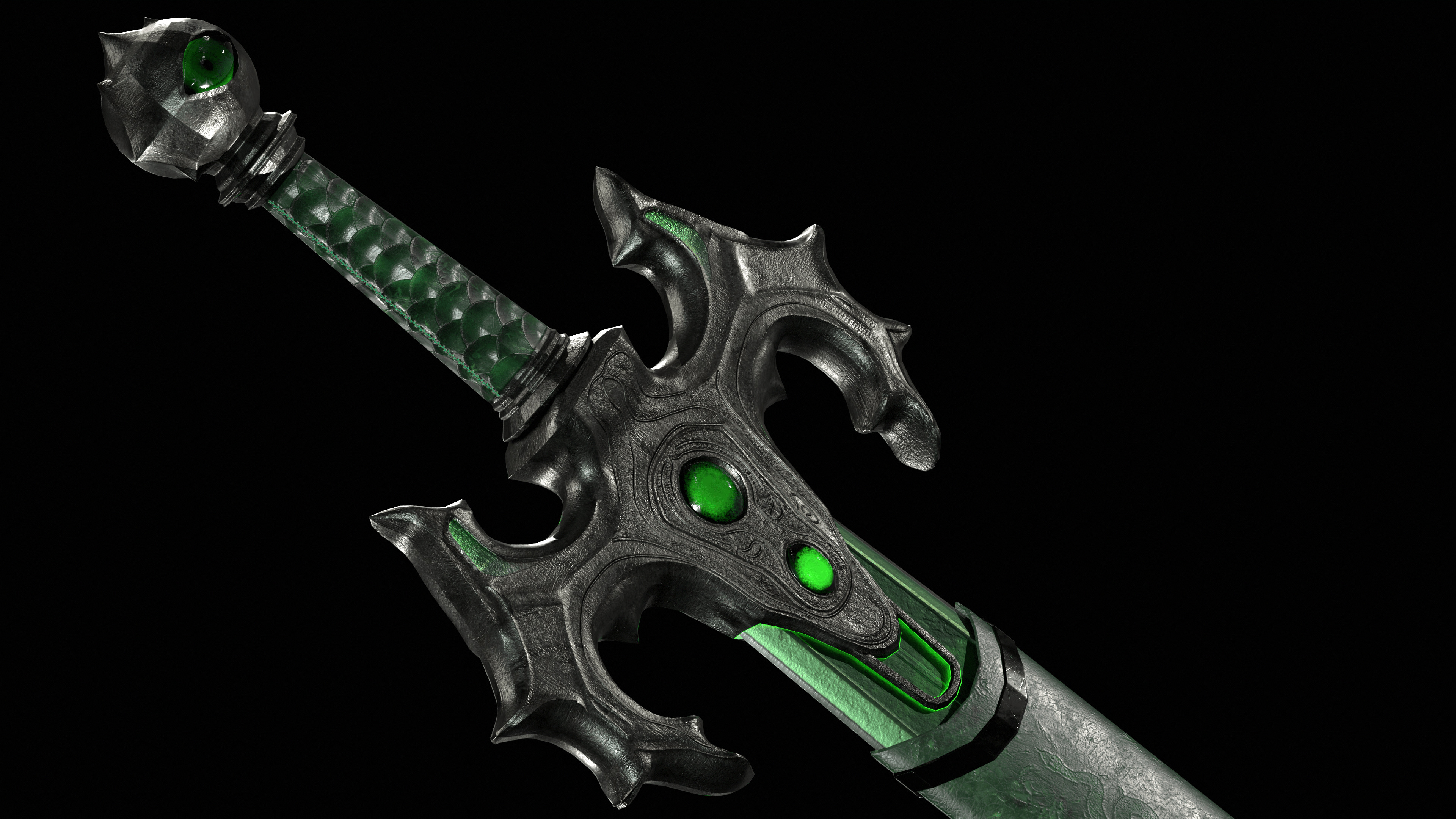 Envy Sword Low-poly 3D model_23