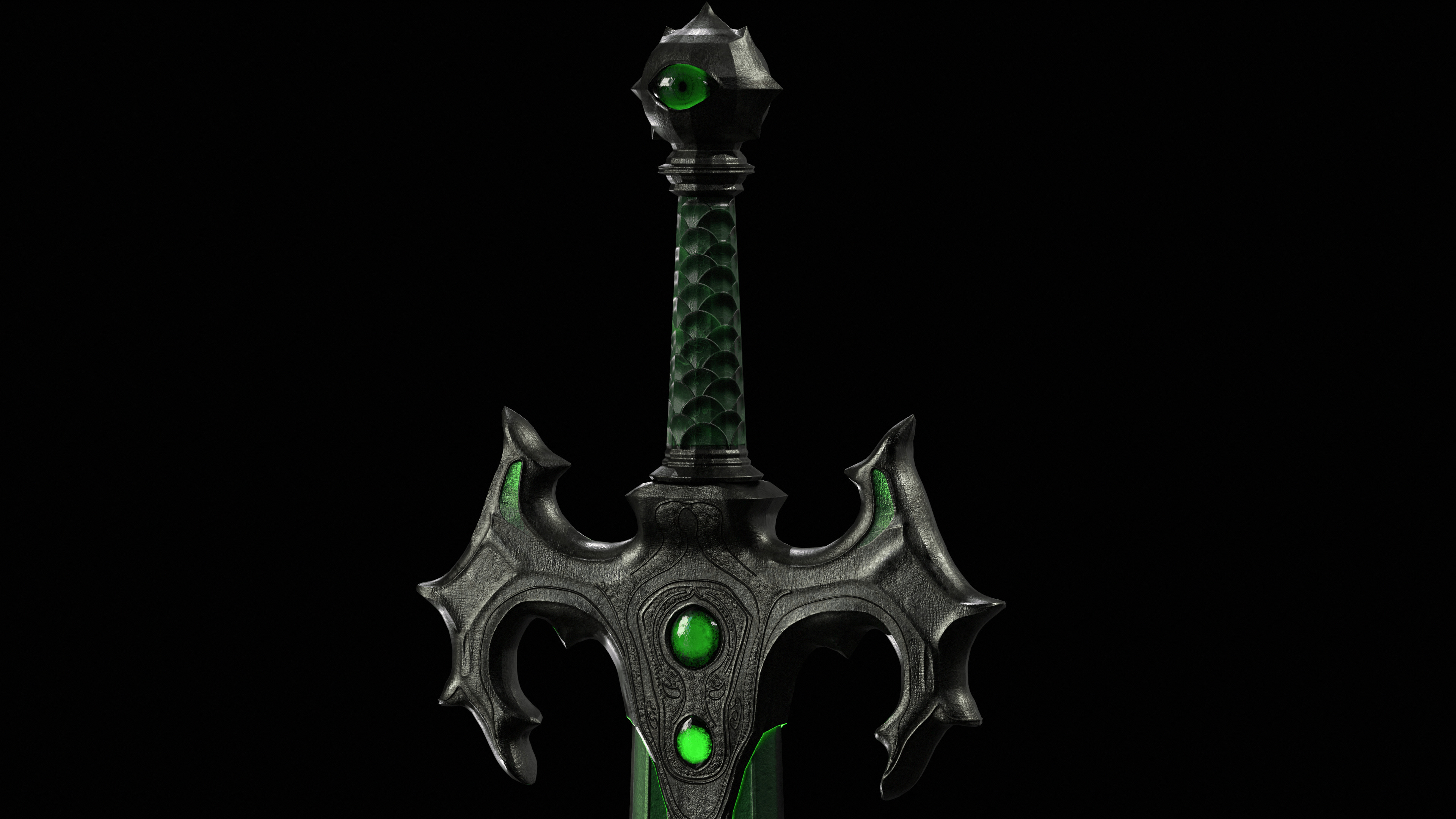 Envy Sword Low-poly 3D model_28