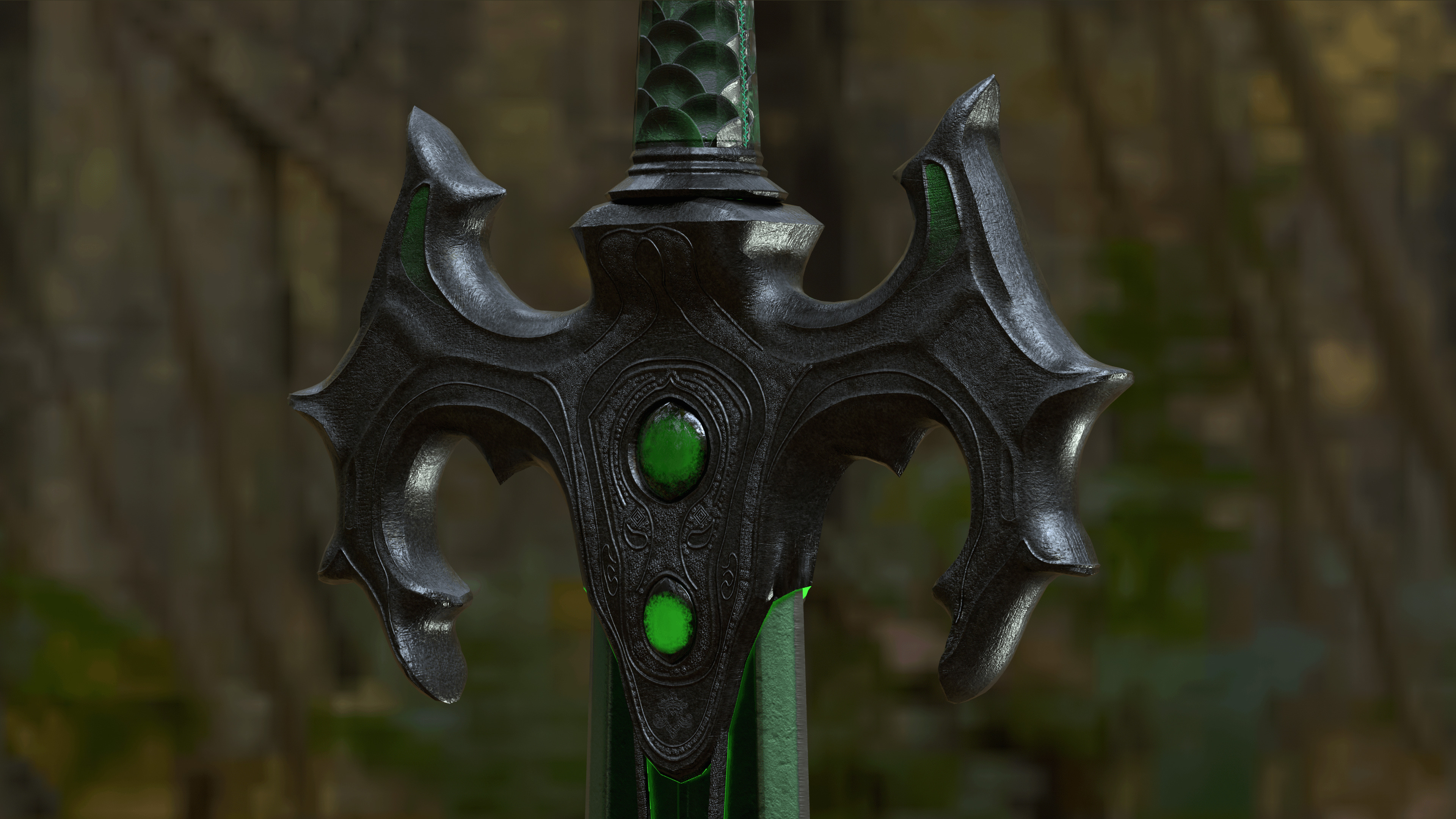 Envy Sword Low-poly 3D model_10