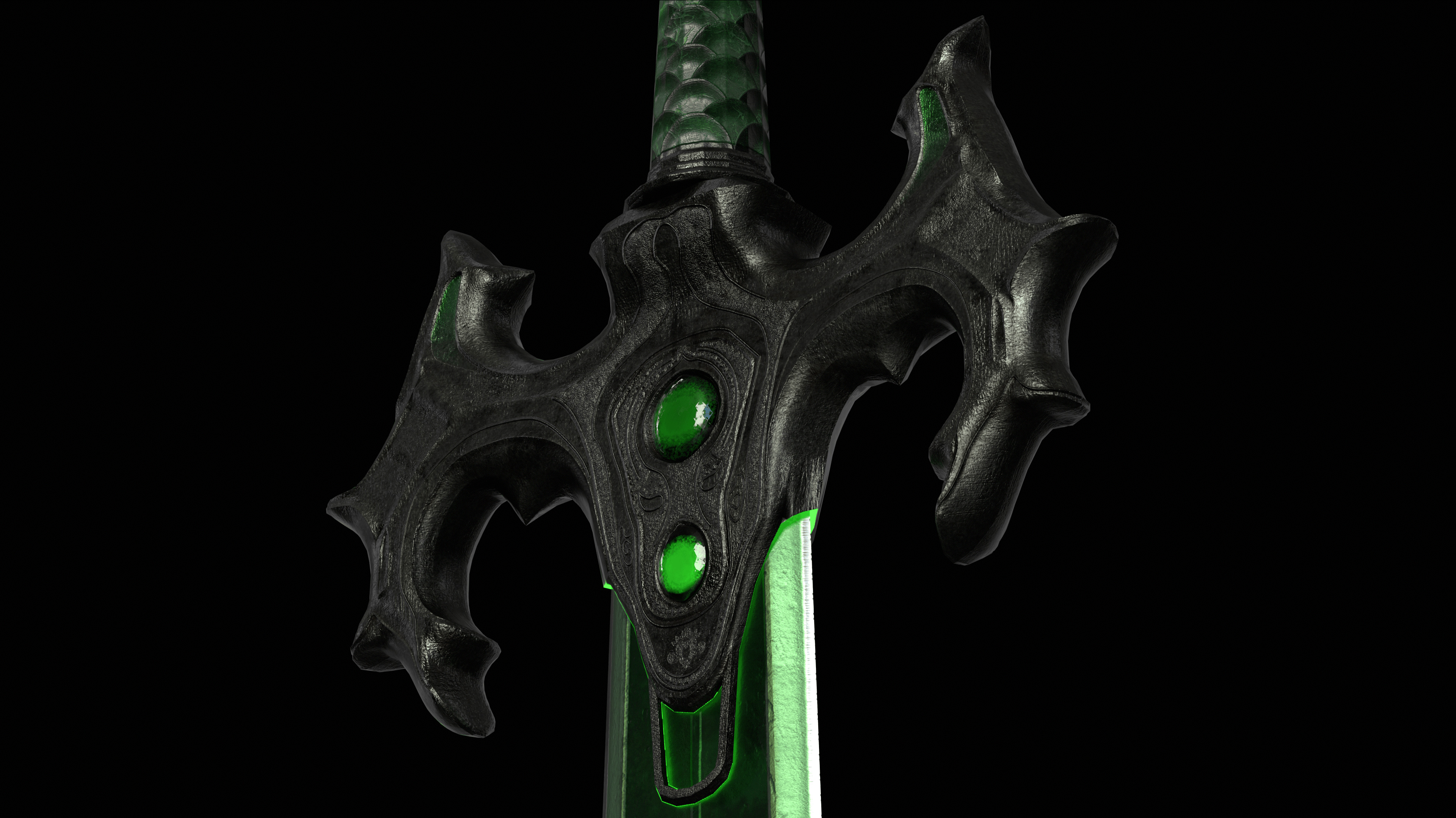 Envy Sword Low-poly 3D model_29