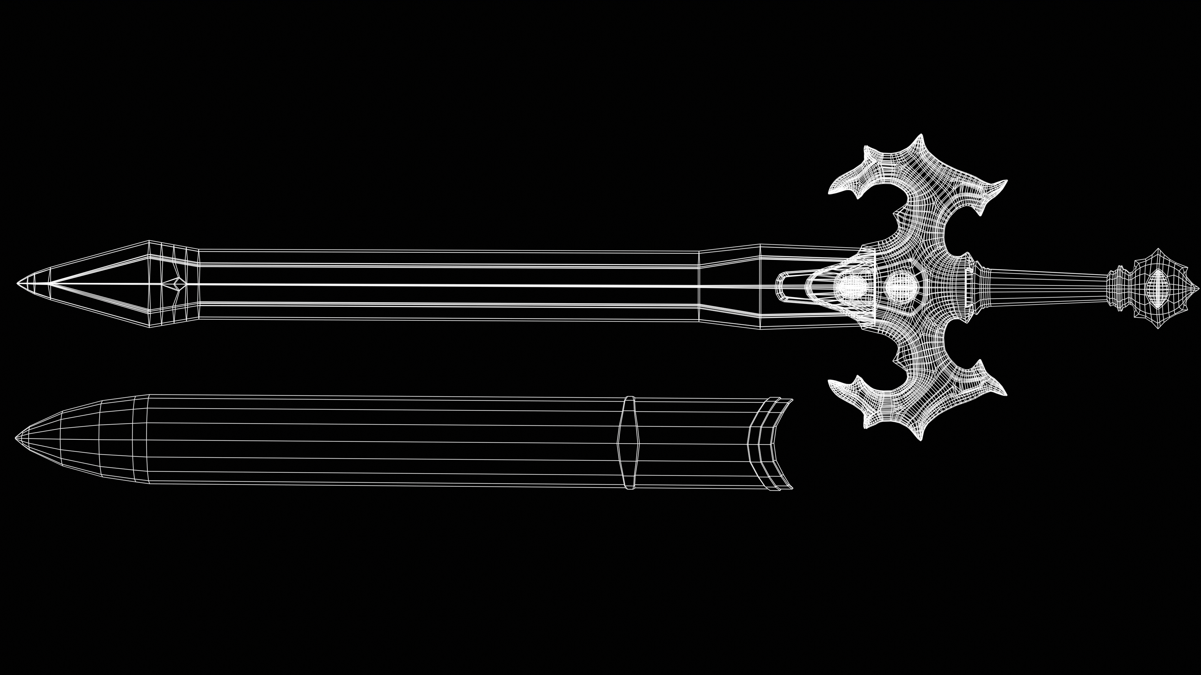 Envy Sword Low-poly 3D model_6