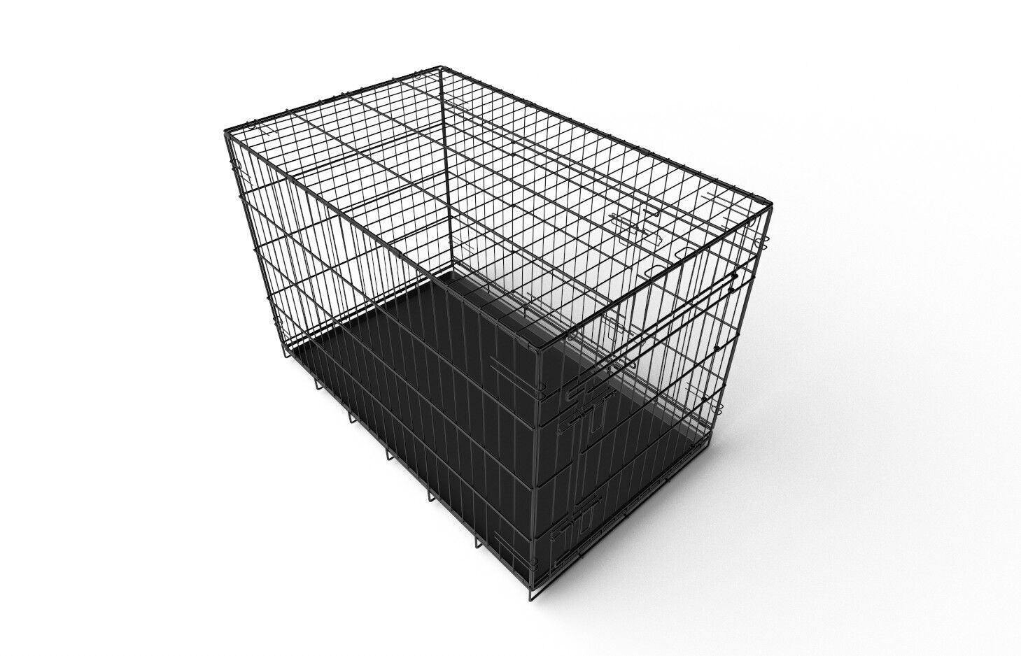 Dog Cage M02 Low-poly 3D model_3