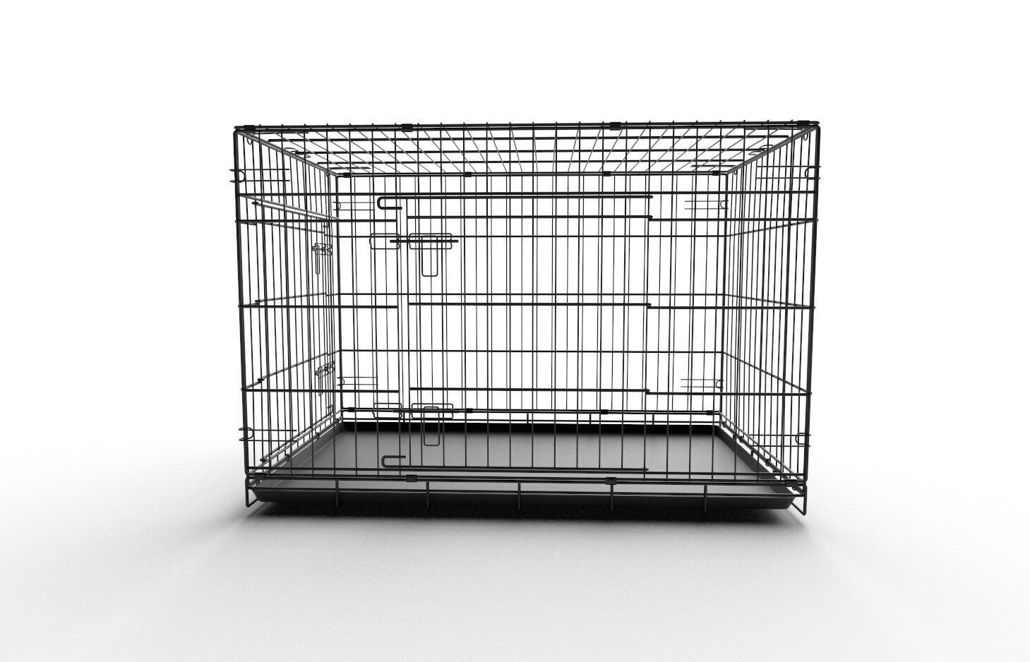 Dog Cage M02 Low-poly 3D model_5