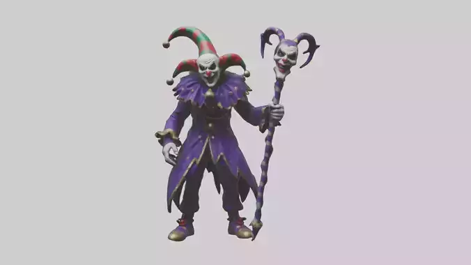 Evil jester model 3D model