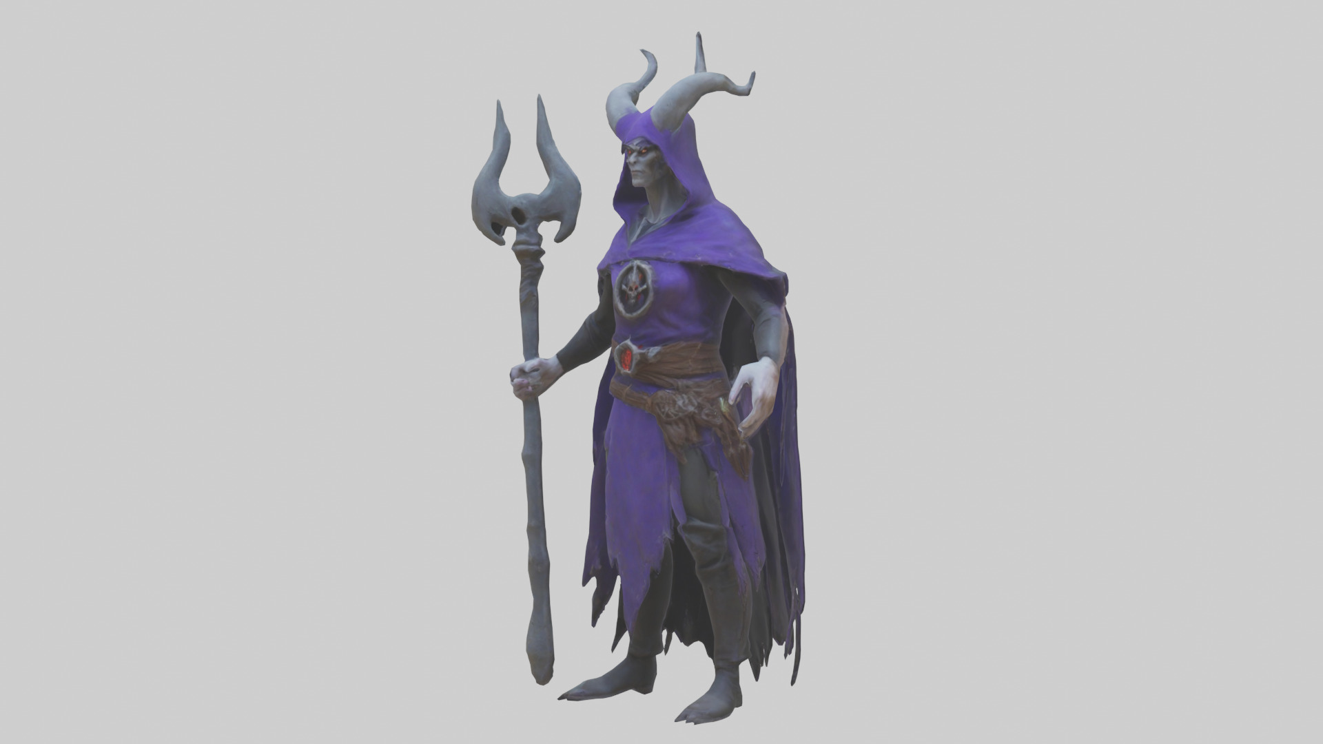 Evil mage model 3D model_10