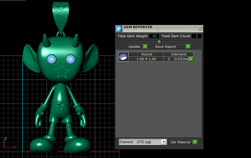 ROBOT CARTOON PENDANT 3D PRINTABLE NMODEL  3D print model_6