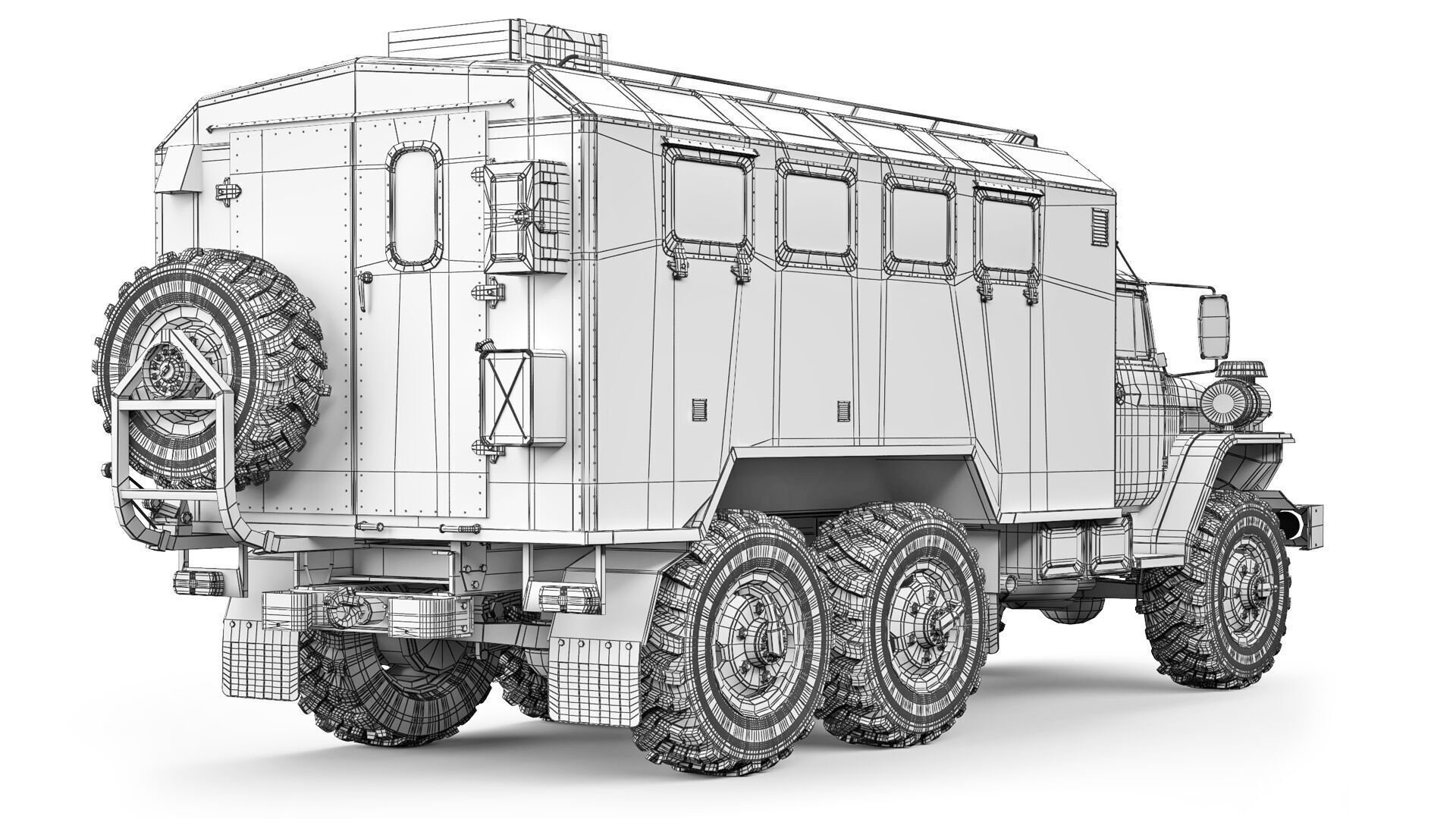 Ural 4320 kung 2015 3D model_9