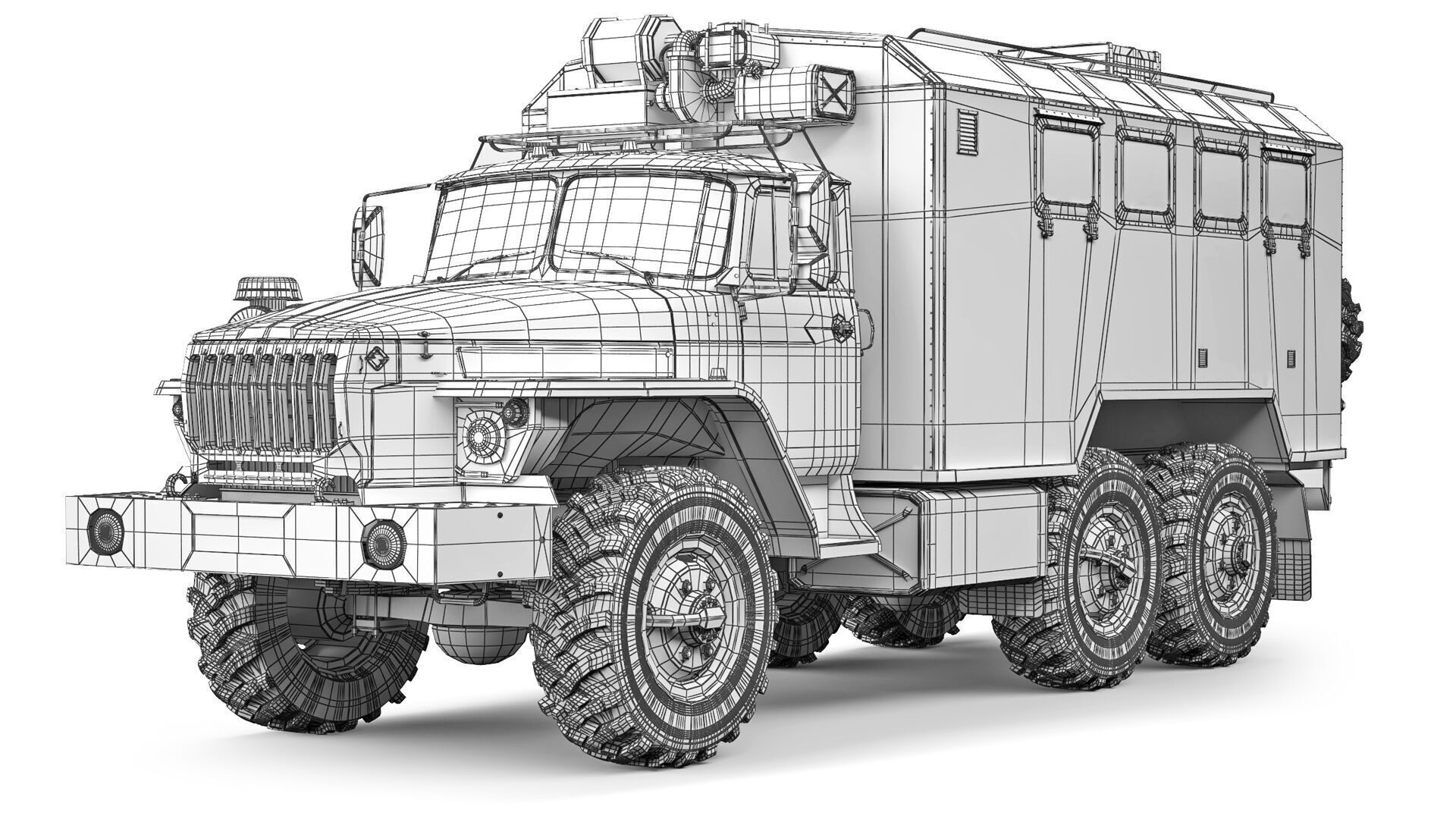 Ural 4320 kung 2015 3D model_8