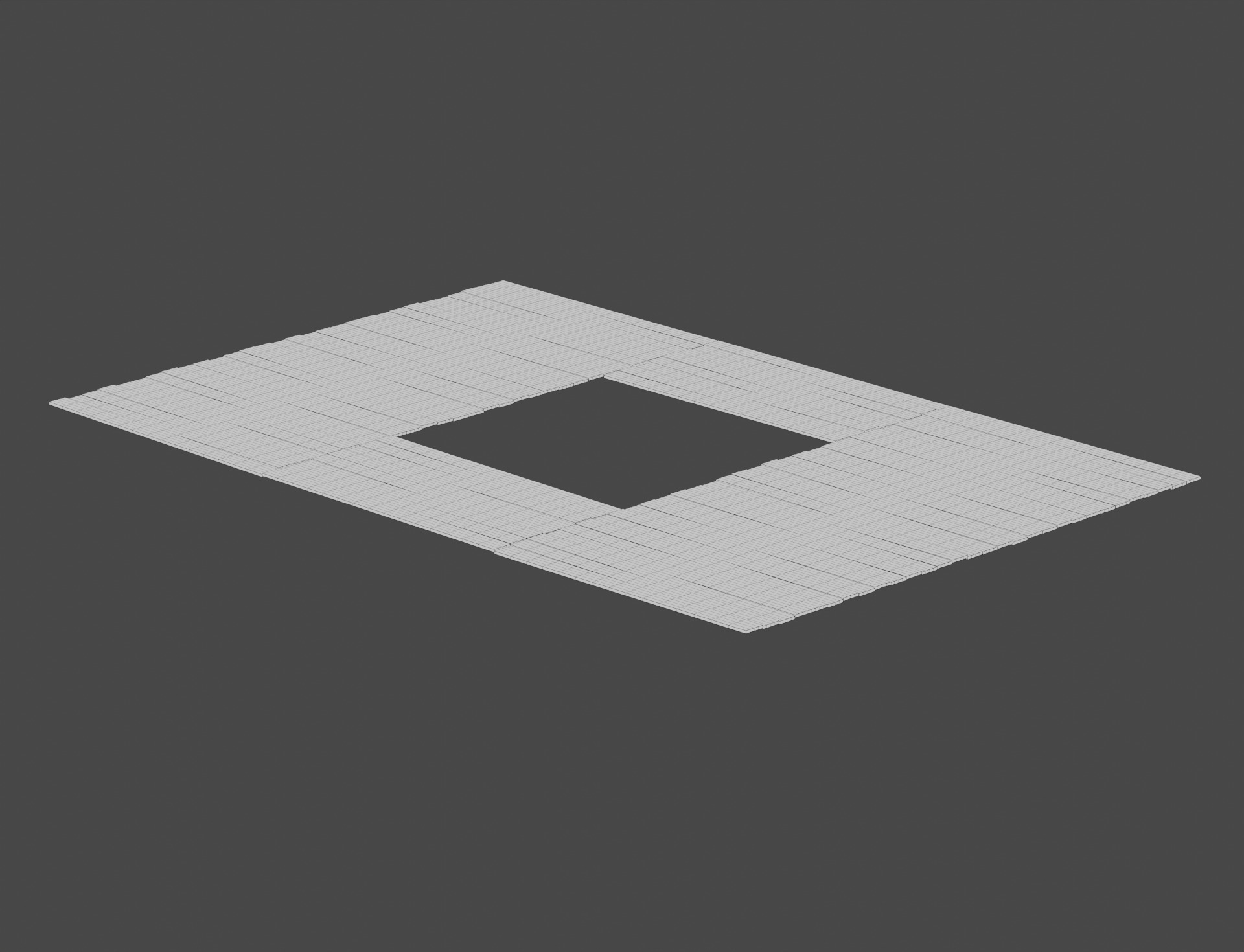 Traditional Wooden Aquaculture Raft and Fishing Raft 3D model_20