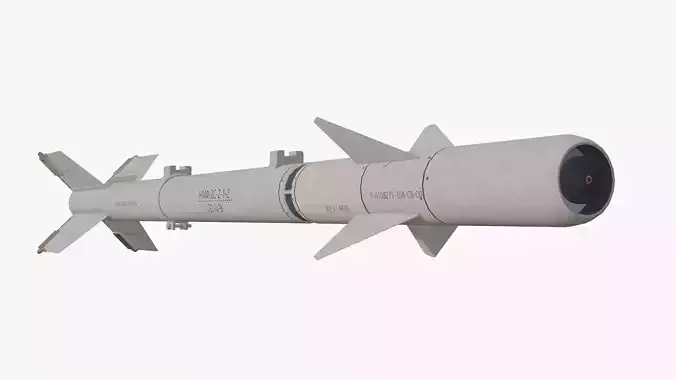 R3-S Soviet Air To Air Missile Game Ready Model PBR