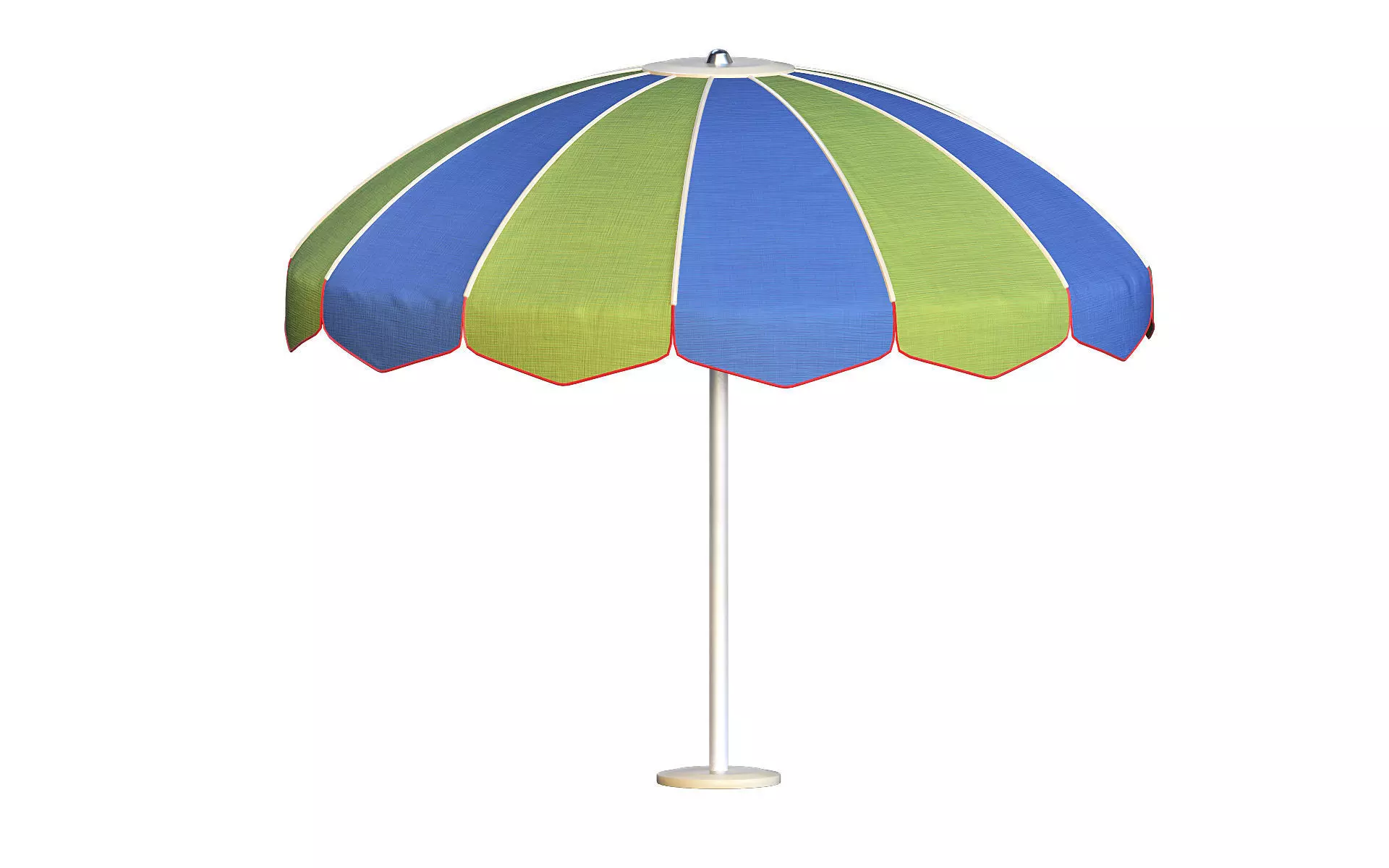 Beach umbrella Low-poly 3D model
