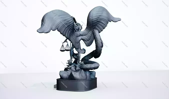 St Michael the Archangel vs Demon 3D Printable Statue