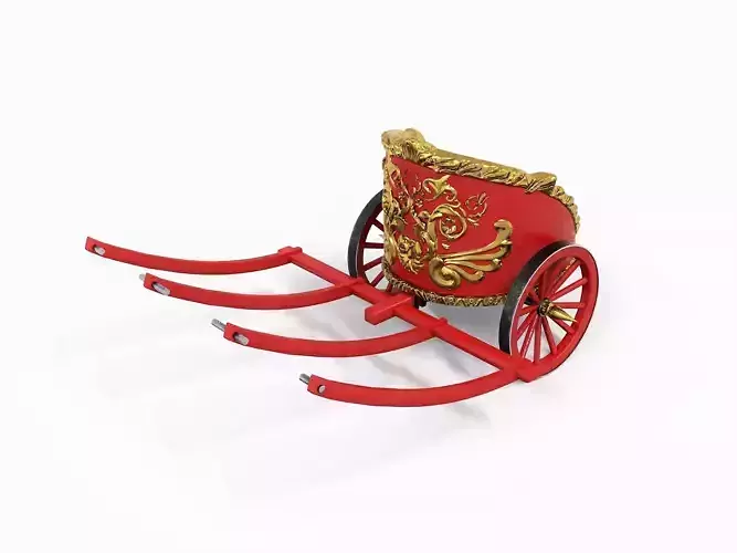 Chariot - Roman Low-poly 3D model