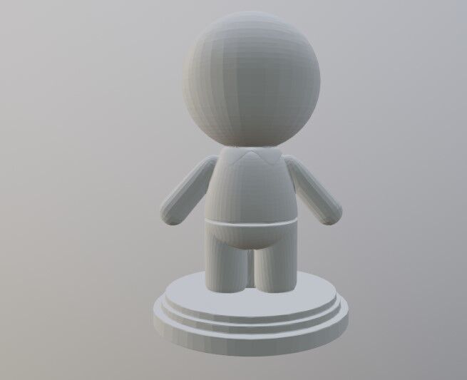 man in suit 3D print model_2