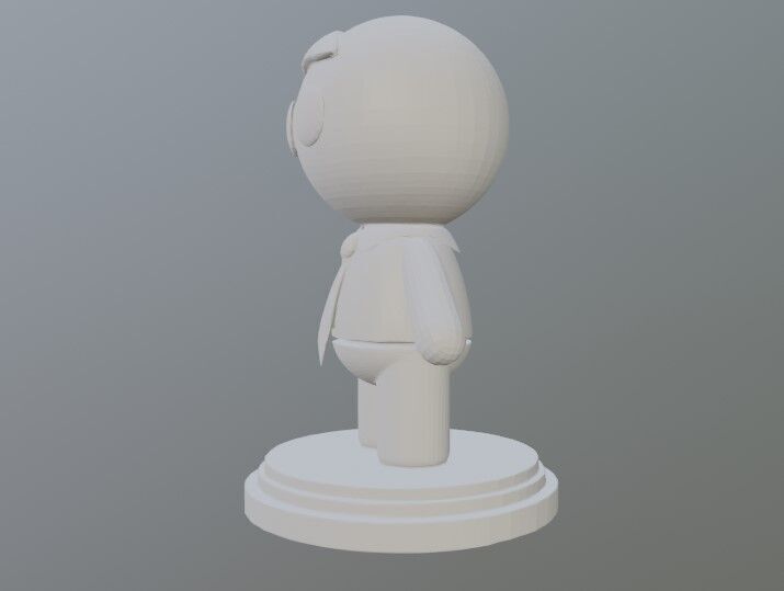 man in suit 3D print model_1