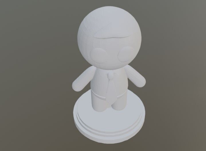 man in suit 3D print model_3