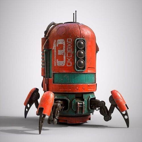 Spider robot sci-fi 3d model 3D model
