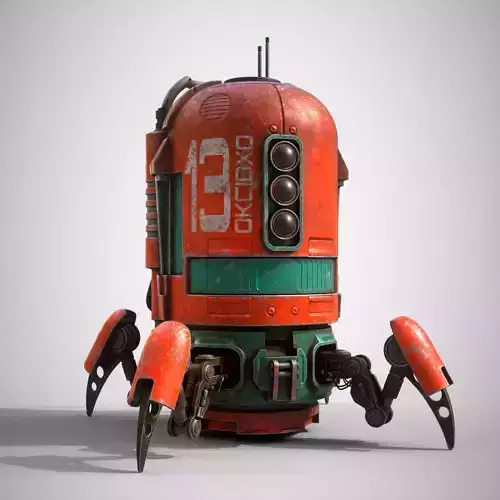 Spider robot sci-fi 3d model 3D model