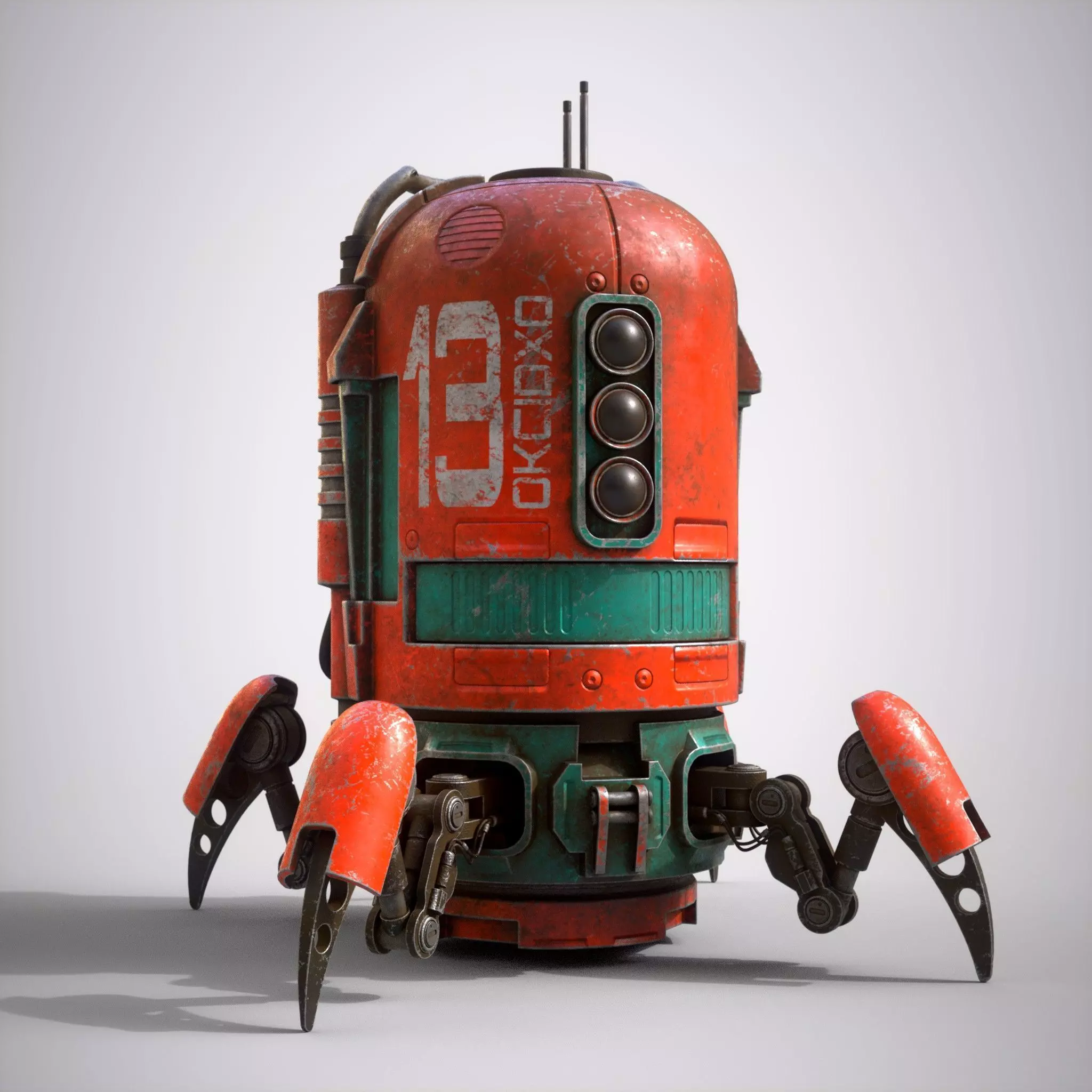 Spider robot sci-fi 3d model 3D model_0