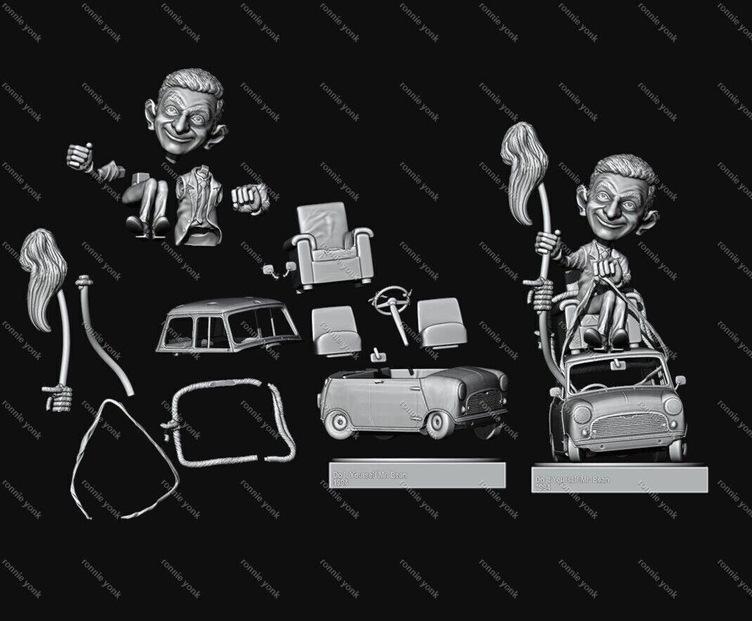 Do It Yourself Mr Bean 1994 3D Printable Figure 3D print model_12