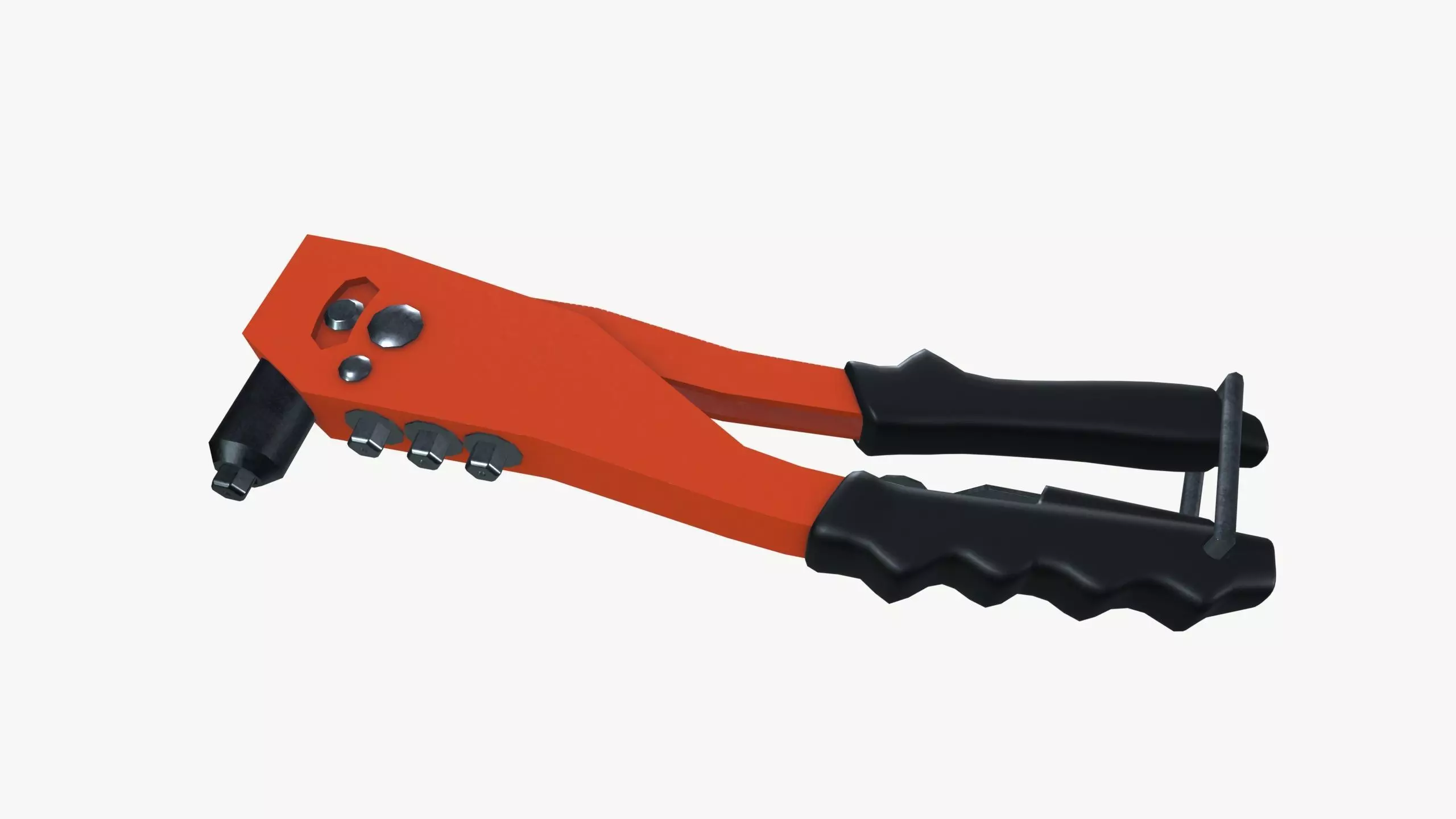 Rivet gun blister Low-poly 3D model_0