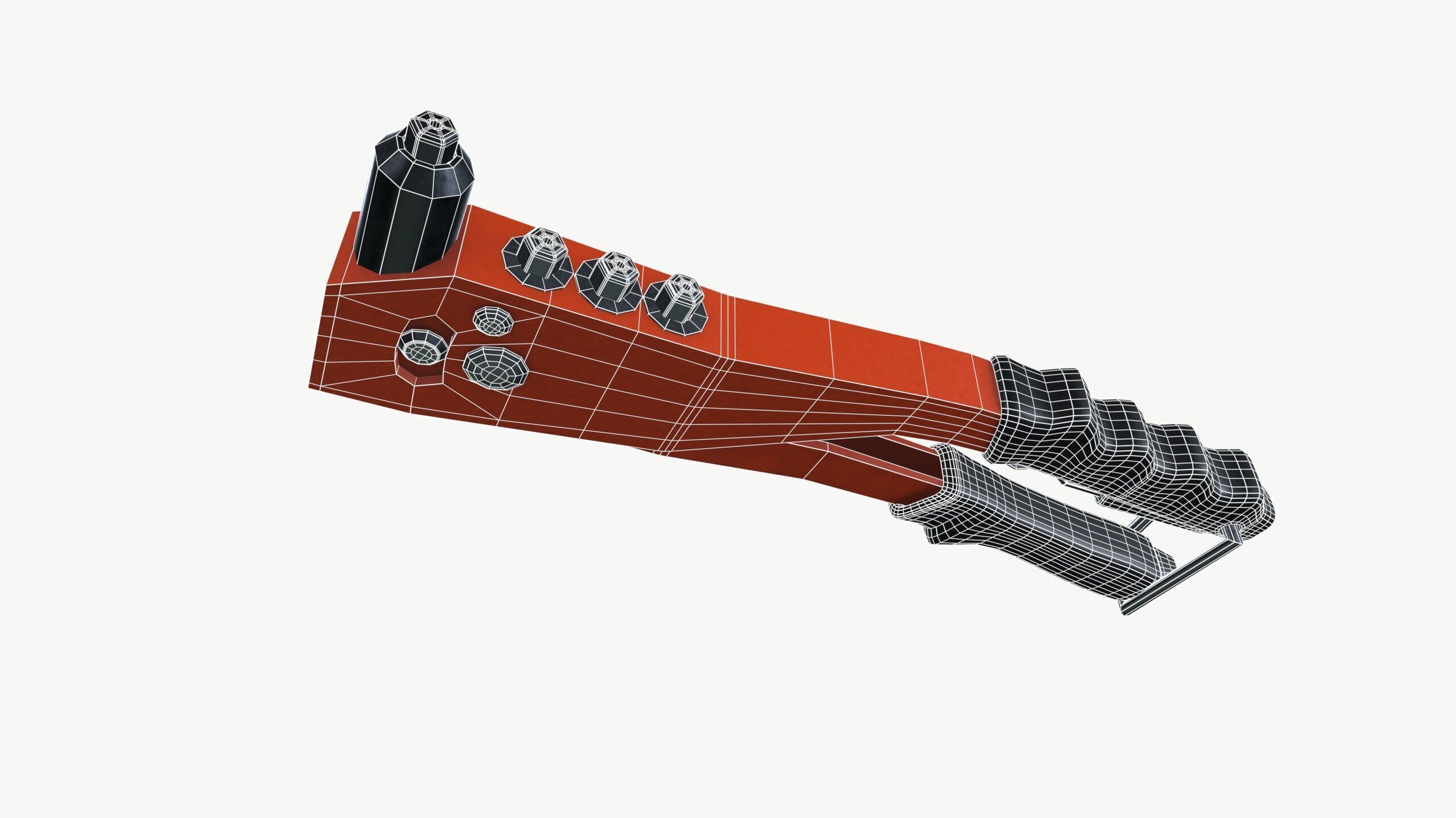 Rivet gun blister Low-poly 3D model_9