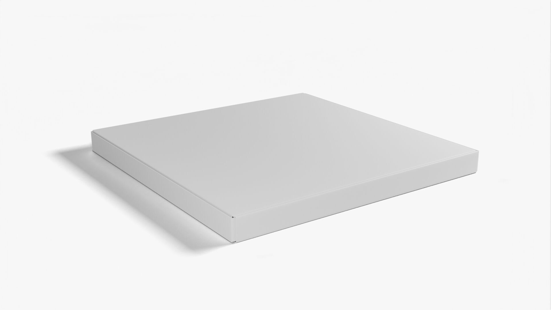 8 inch Kraft Paper Pizza Box 3D model_9