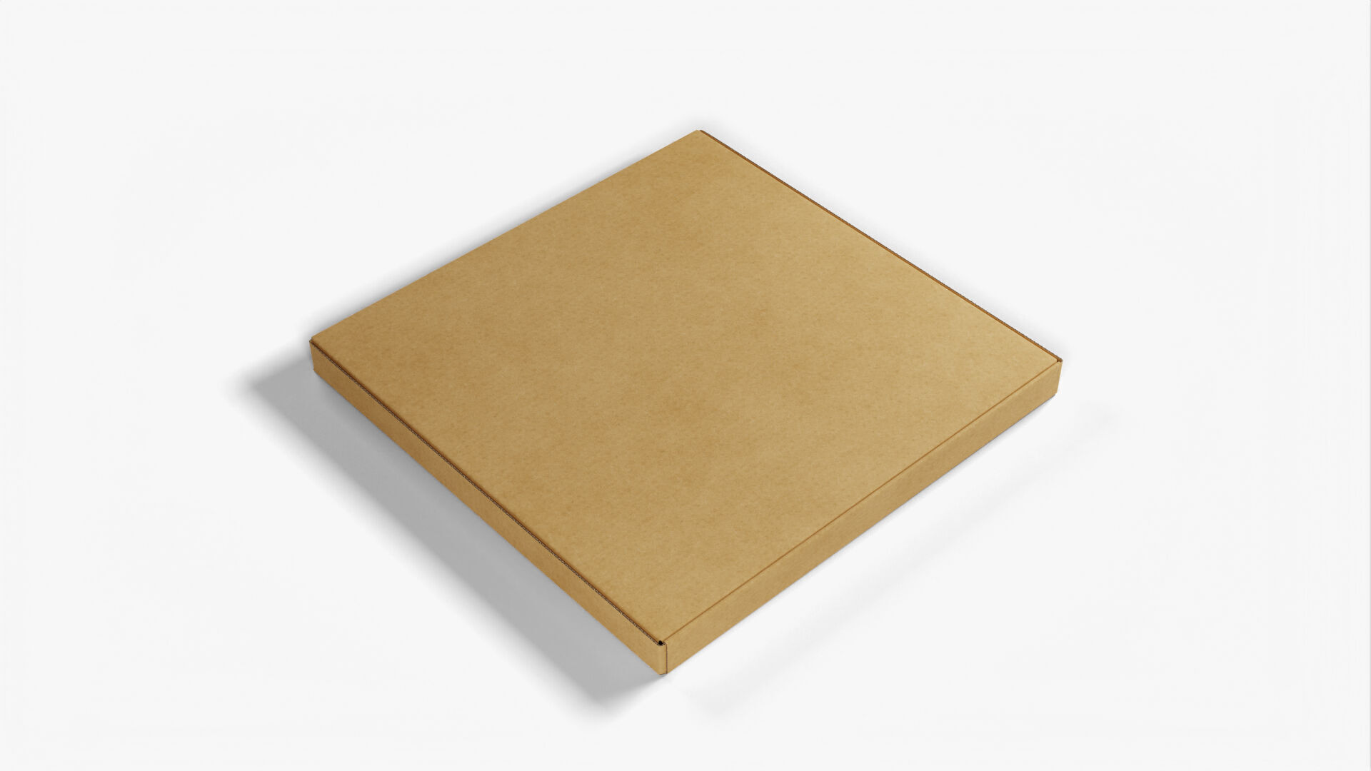 8 inch Kraft Paper Pizza Box 3D model_5
