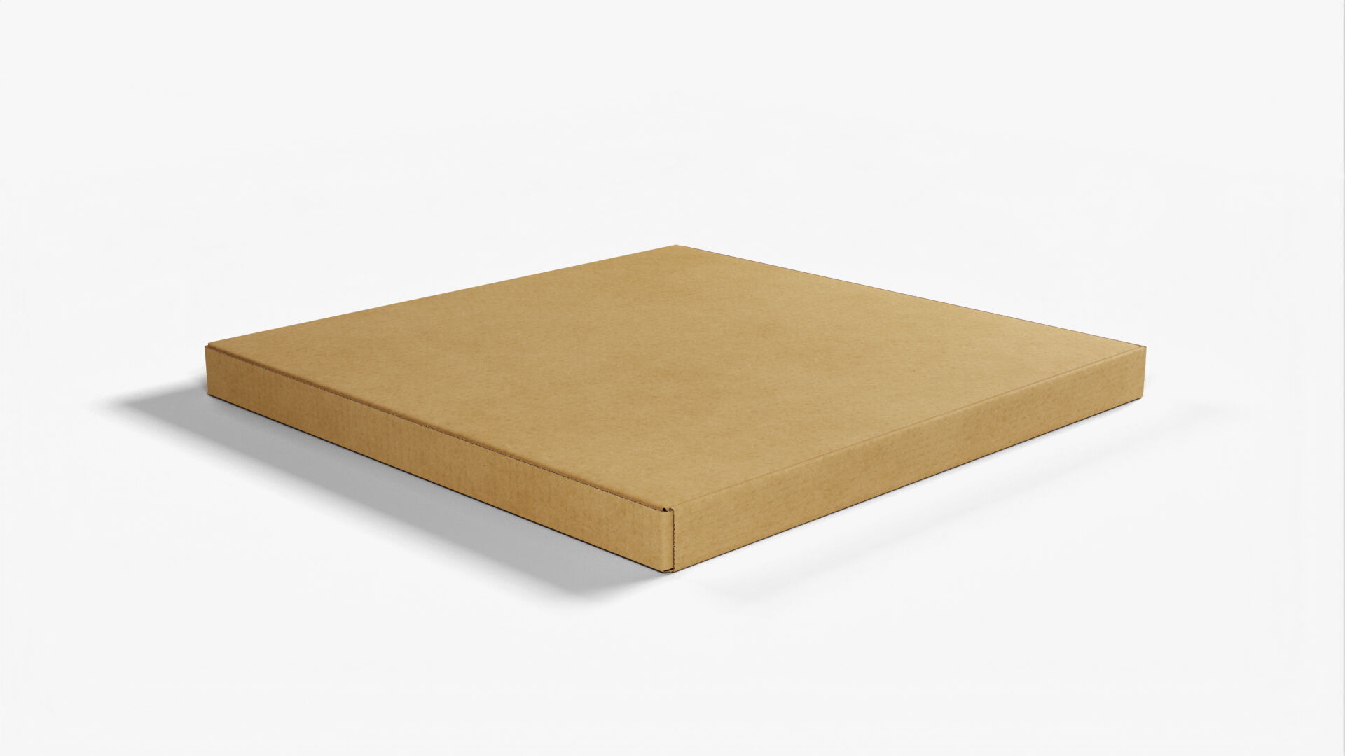 8 inch Kraft Paper Pizza Box 3D model_6