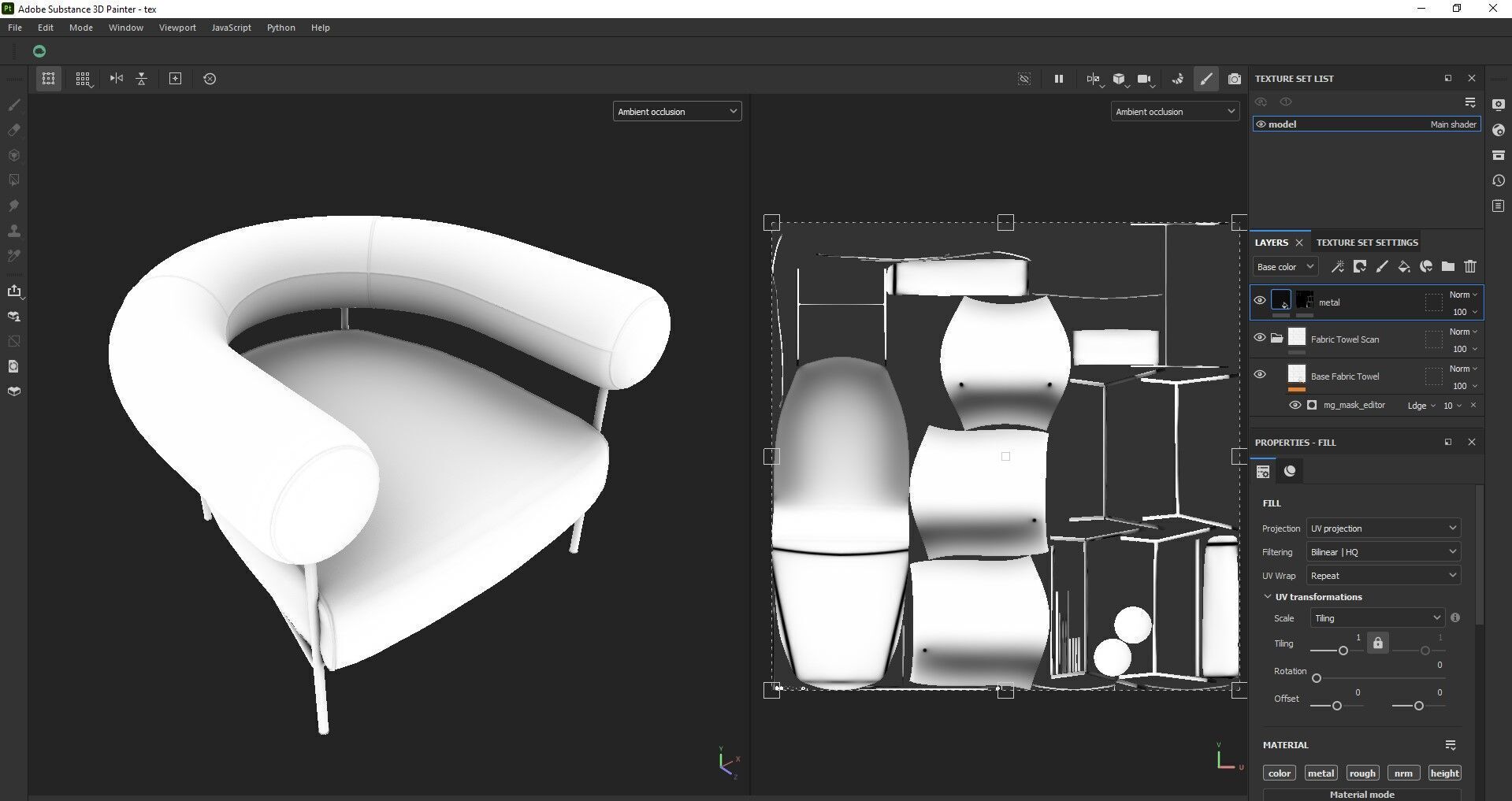 Modern Accent Chair 3d Model Low-poly 3D model_26