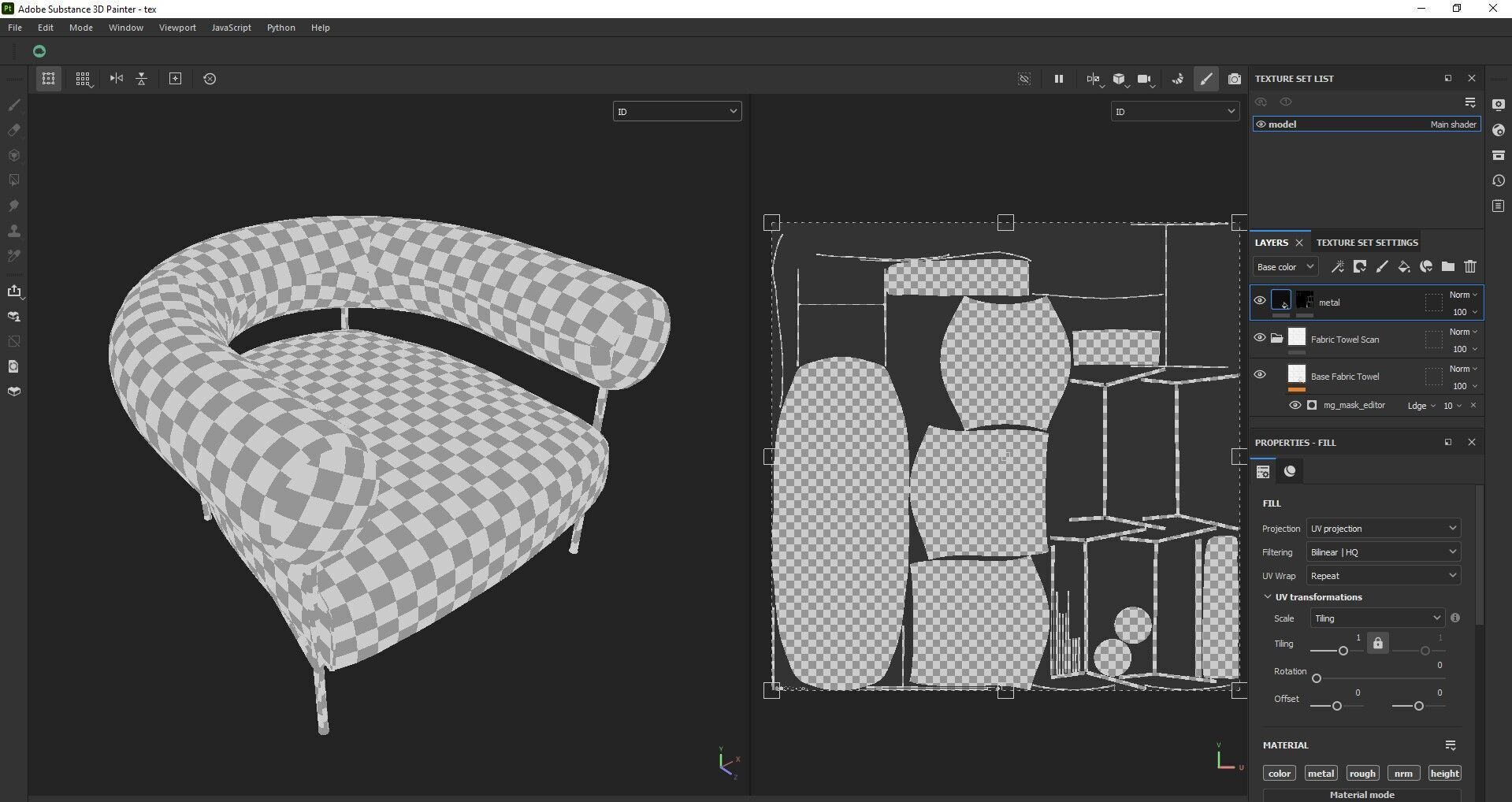 Modern Accent Chair 3d Model Low-poly 3D model_25