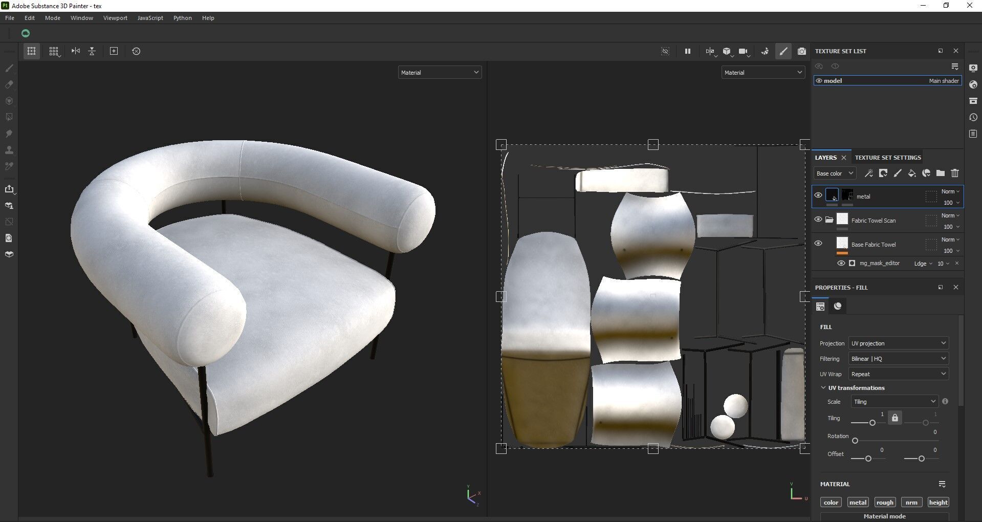 Modern Accent Chair 3d Model Low-poly 3D model_31