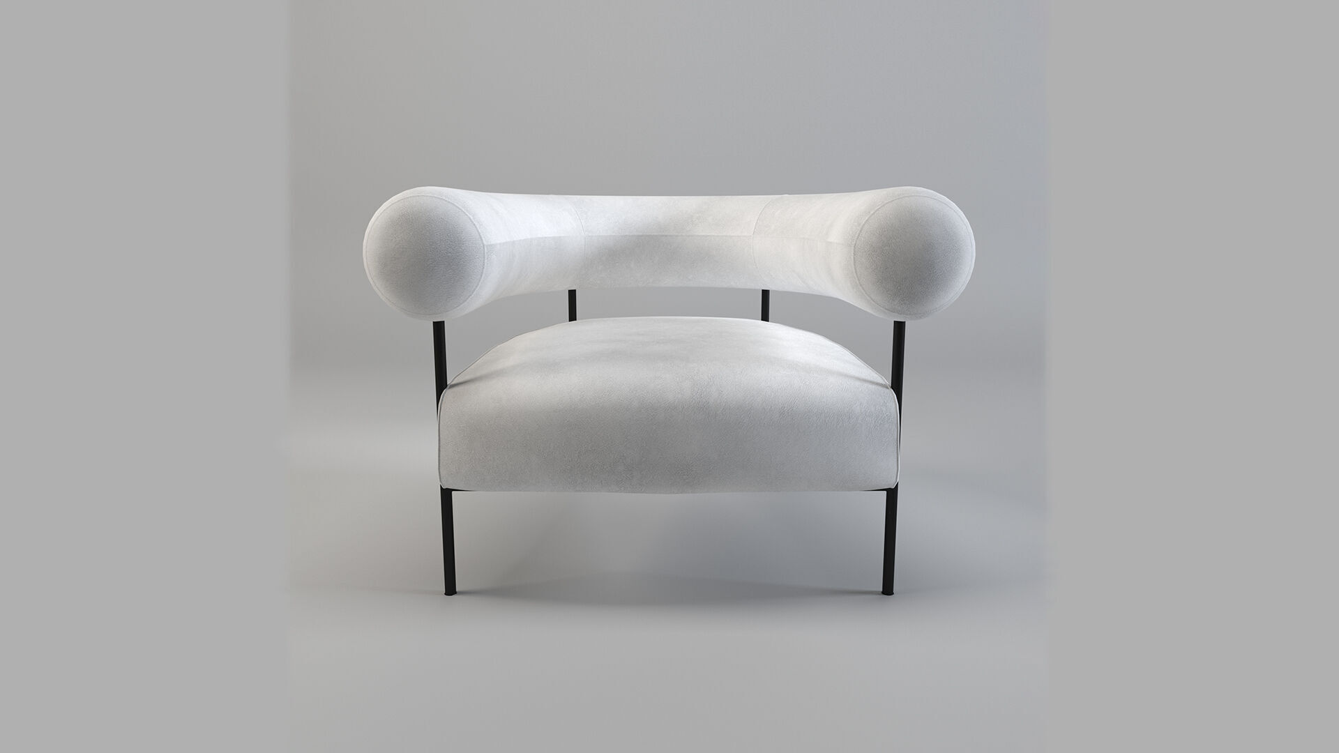 Modern Accent Chair 3d Model Low-poly 3D model_4