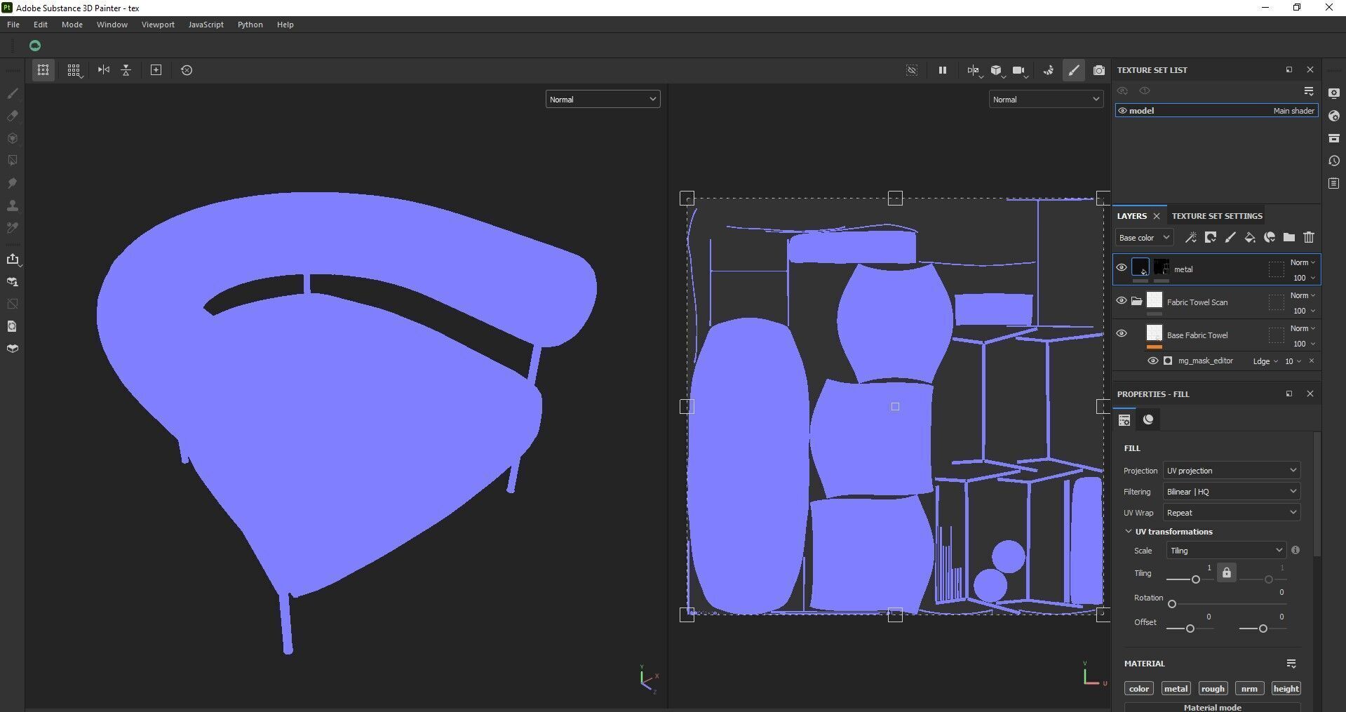 Modern Accent Chair 3d Model Low-poly 3D model_22