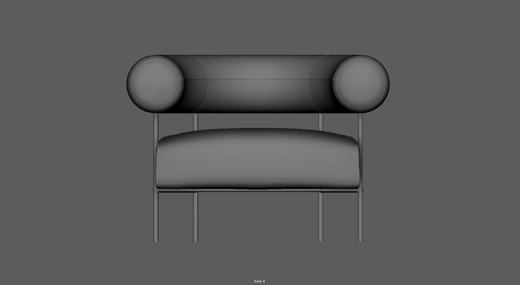 Modern Accent Chair 3d Model Low-poly 3D model_18