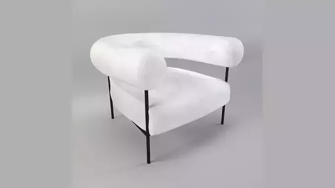 Modern Accent Chair 3d Model
