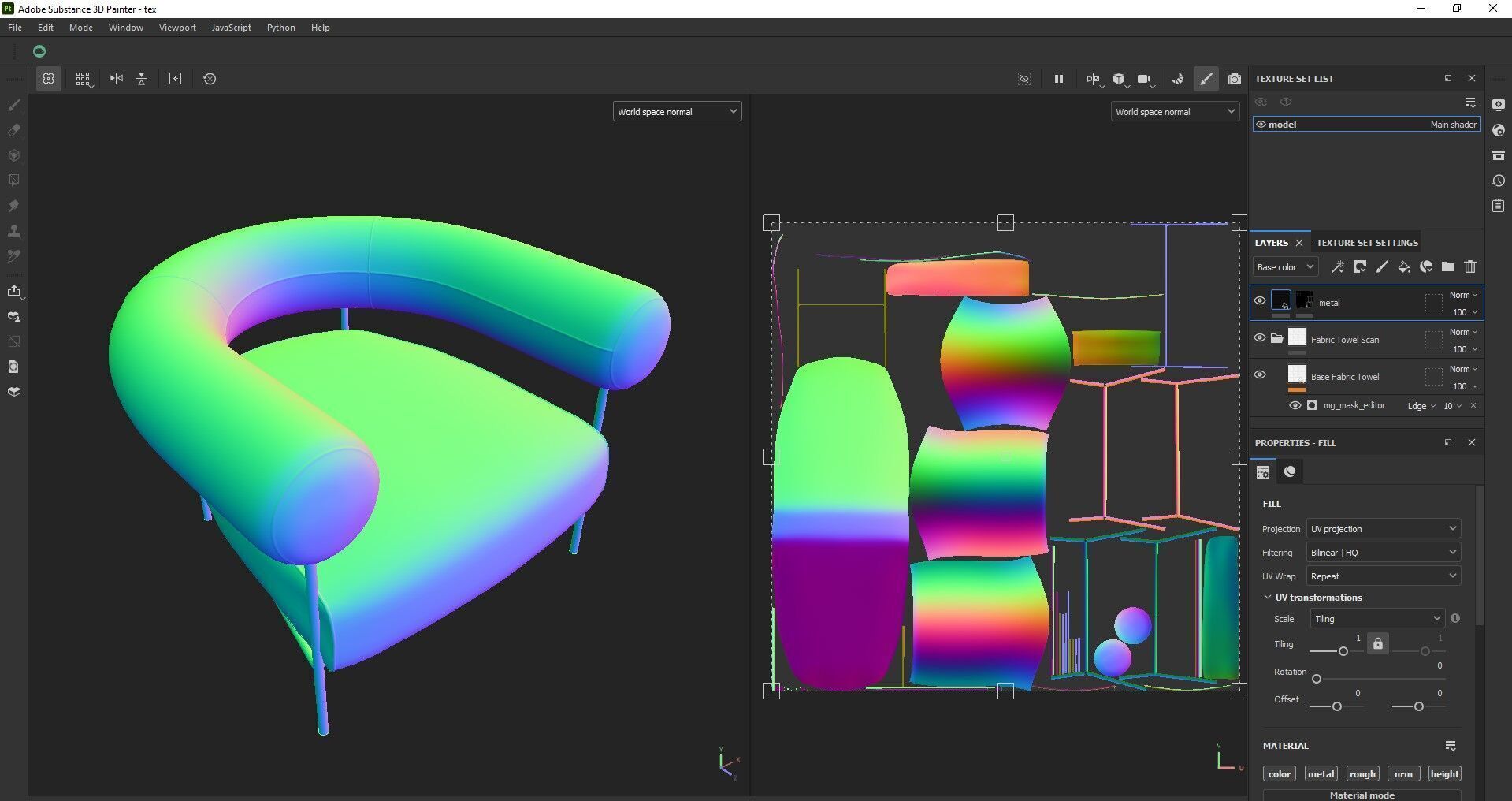 Modern Accent Chair 3d Model Low-poly 3D model_24