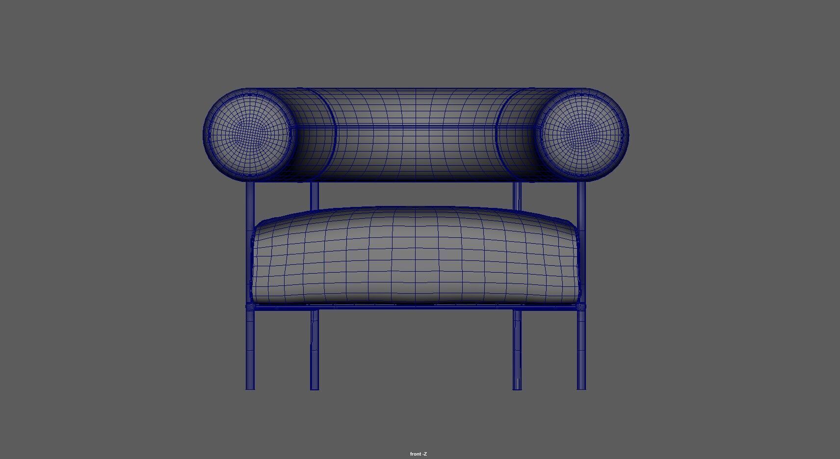 Modern Accent Chair 3d Model Low-poly 3D model_17