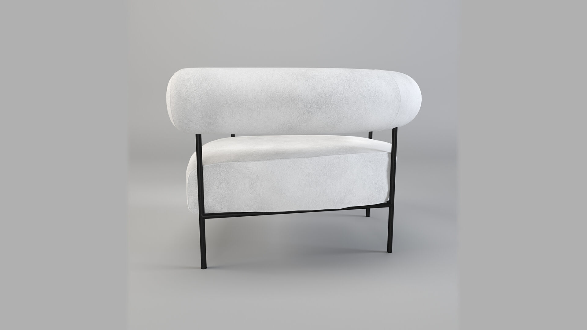 Modern Accent Chair 3d Model Low-poly 3D model_5