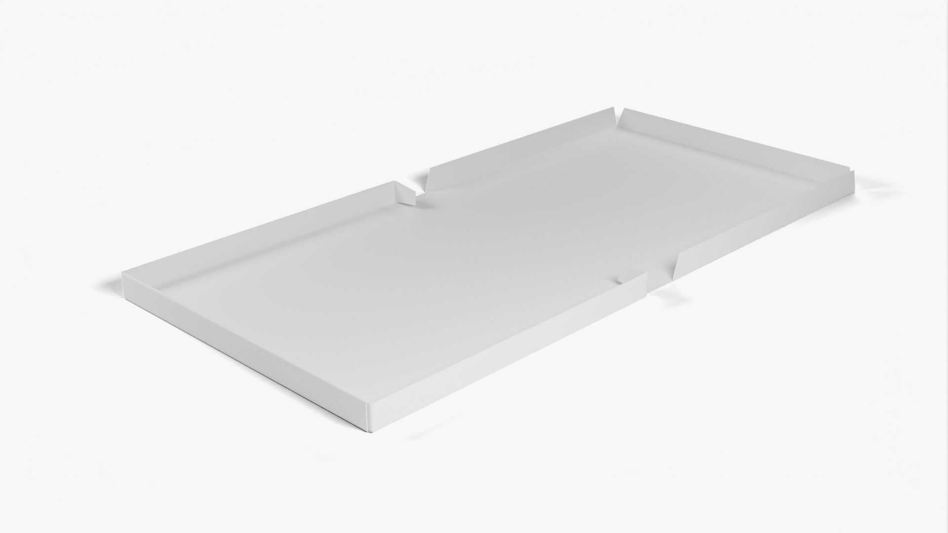 8 inch Kraft Paper Full Open Pizza Box 3D model_10