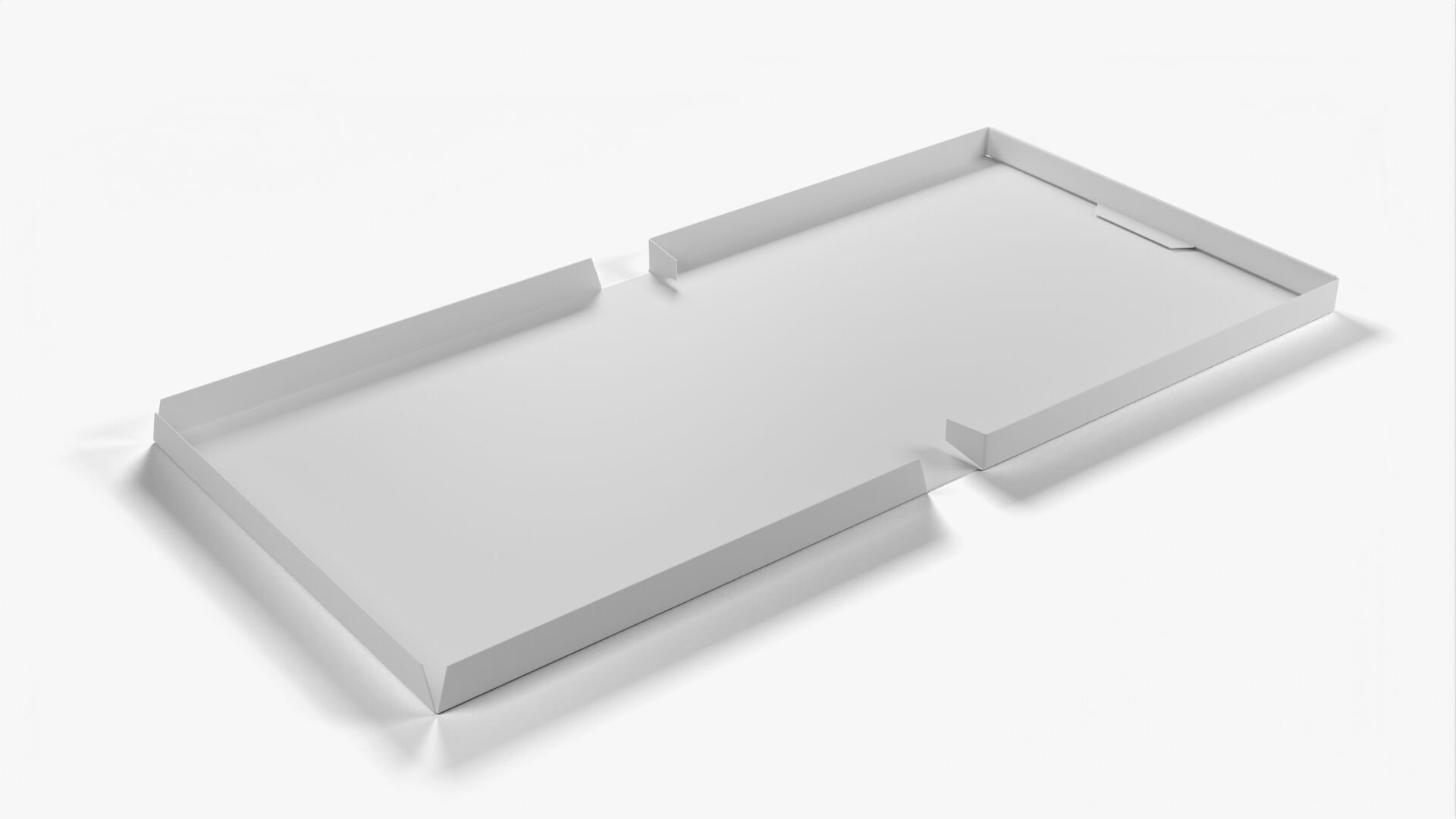 8 inch Kraft Paper Full Open Pizza Box 3D model_11